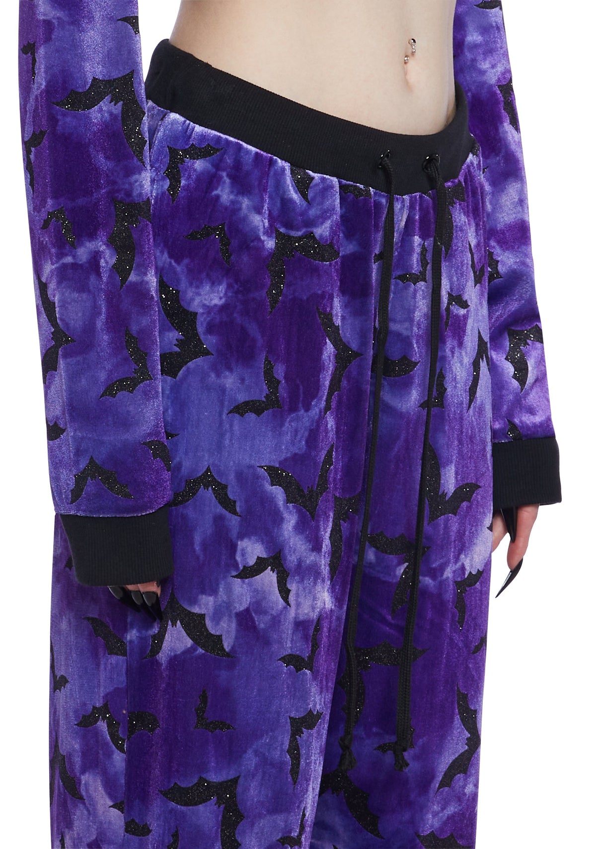 Bat Behavior Jogger Sweatpants - Purple
