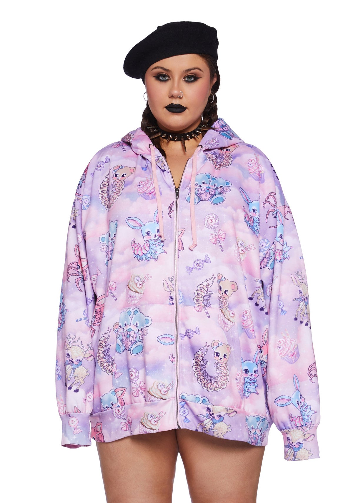 Demented Sweetness Zip-Up Hoodie