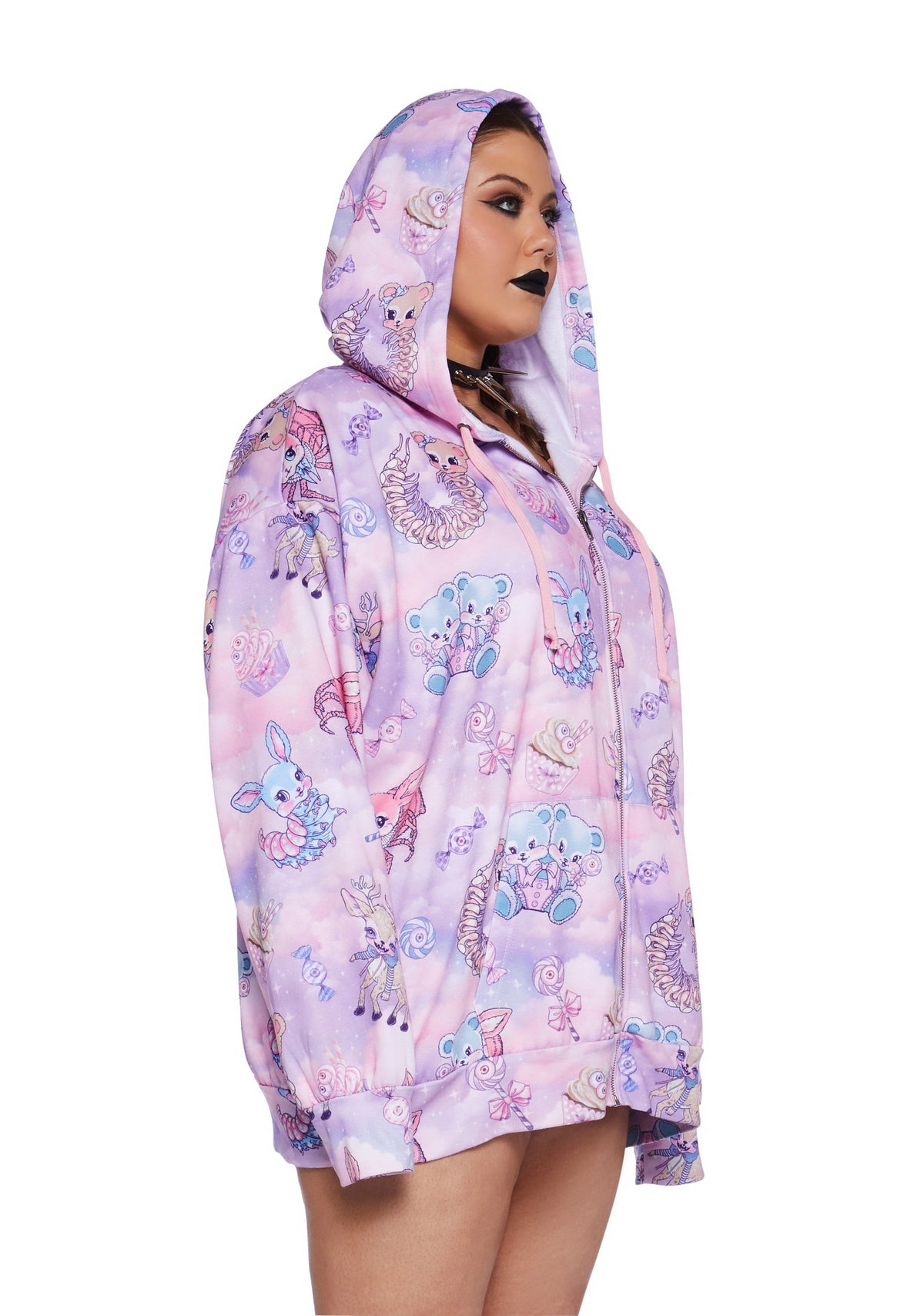 Demented Sweetness Zip-Up Hoodie