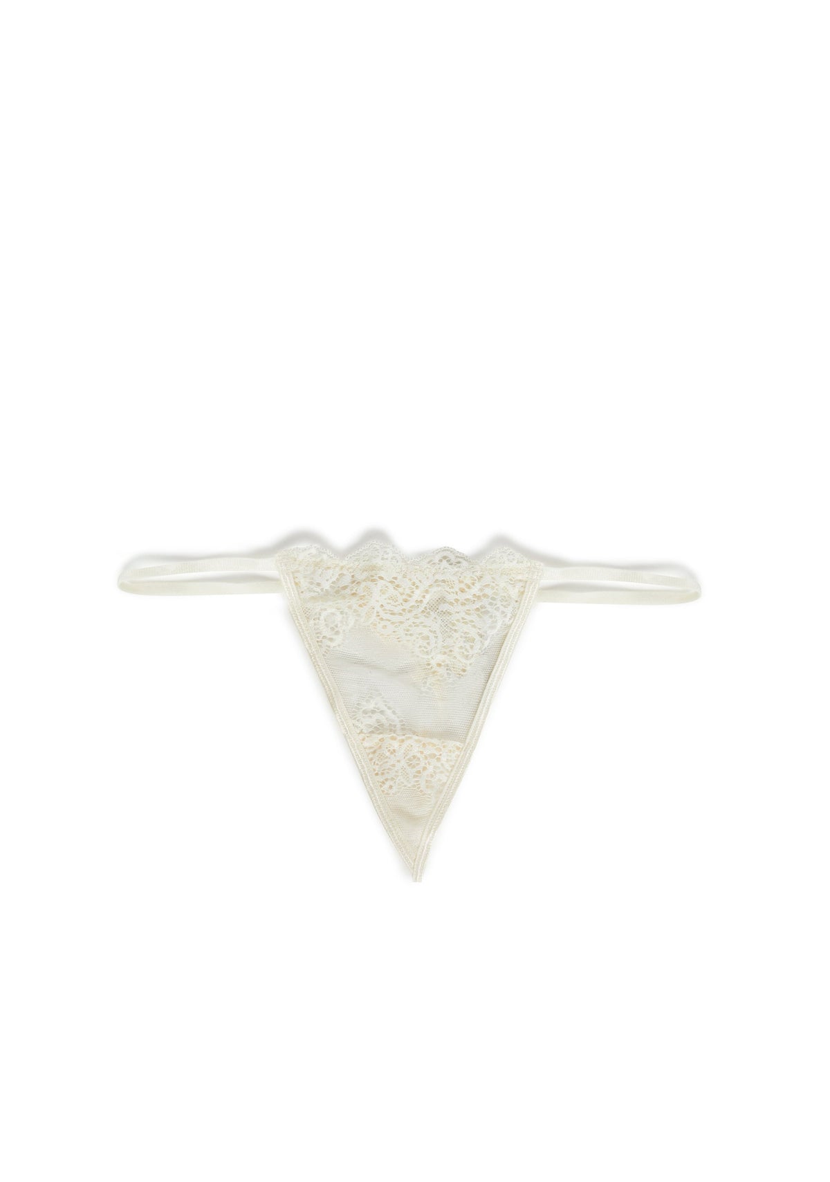 Heartless Lust Lace Thong - Ivory