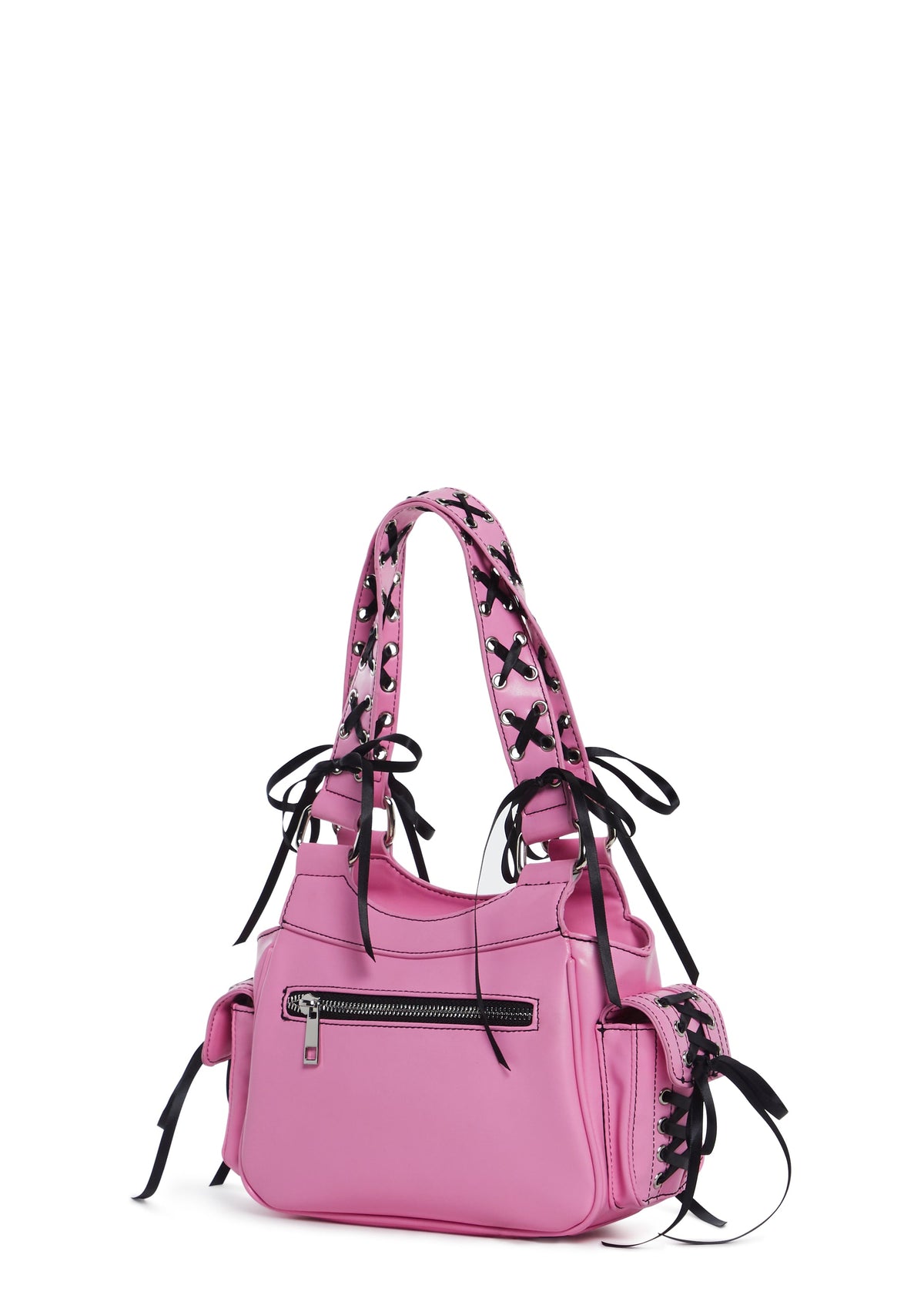 Twisted Scene Shoulder Bag - Pink