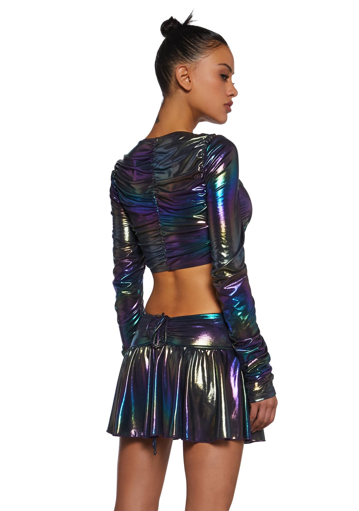 Galaxy Gathered Long Sleeve Top