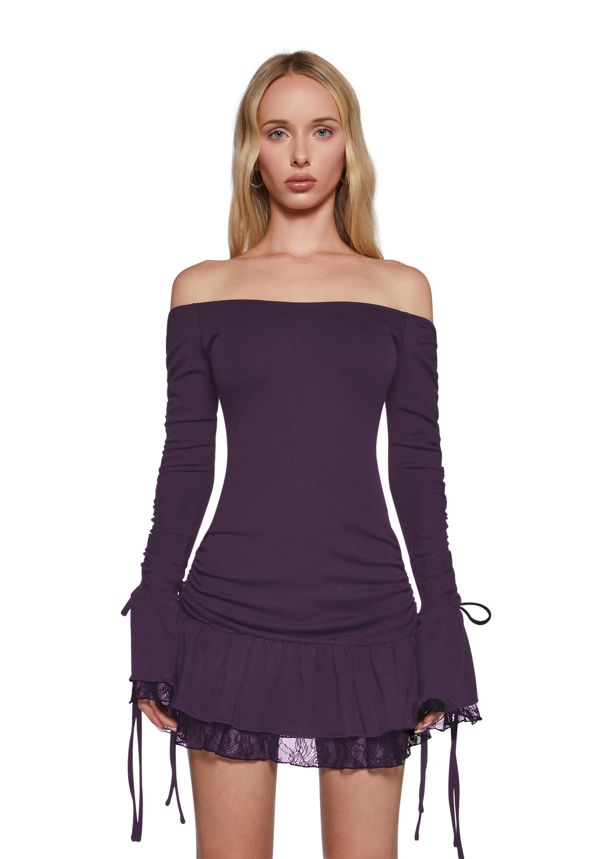 Want You Bad Mini Dress - Purple