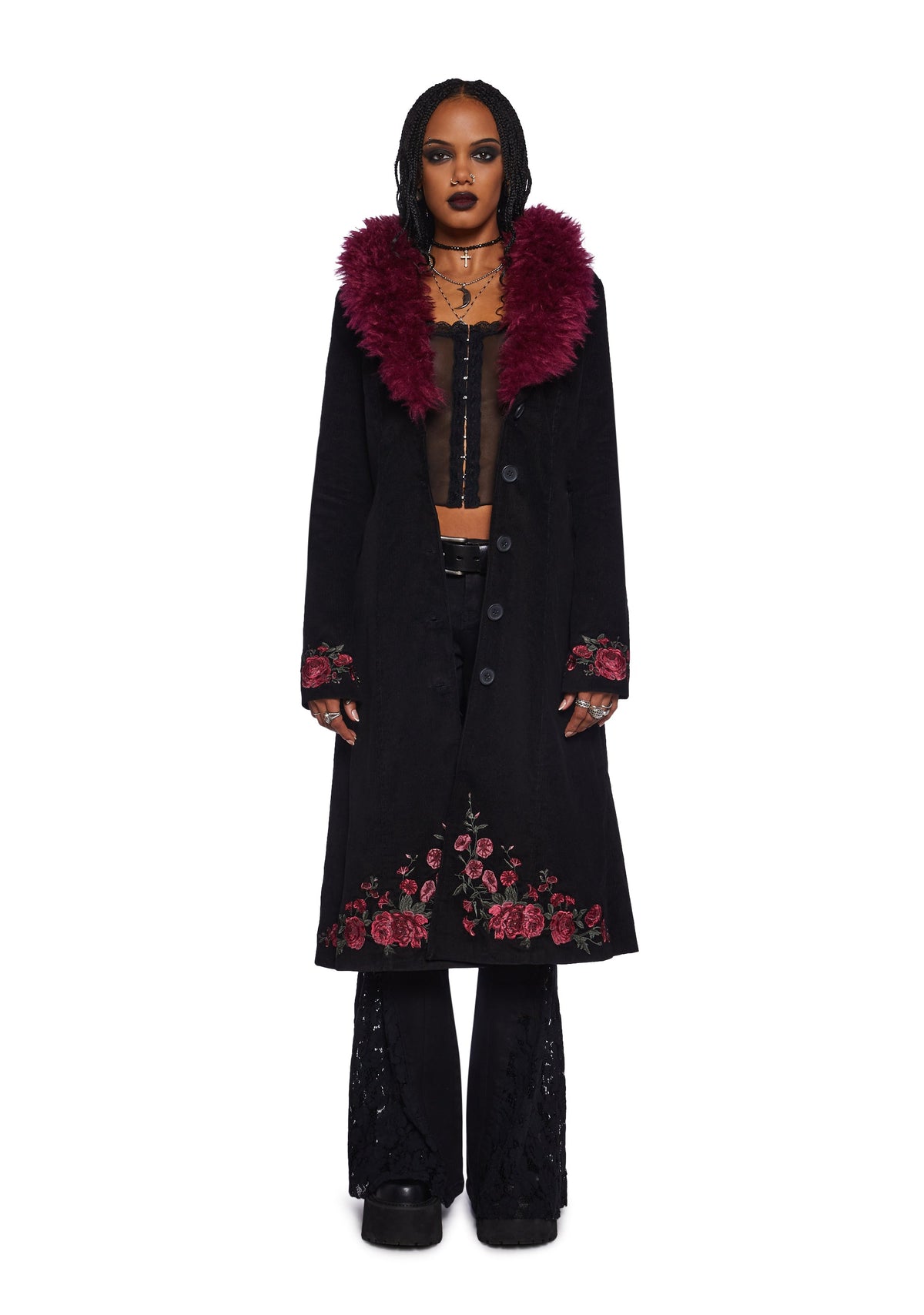 Veiled Candlelight Corduroy Coat