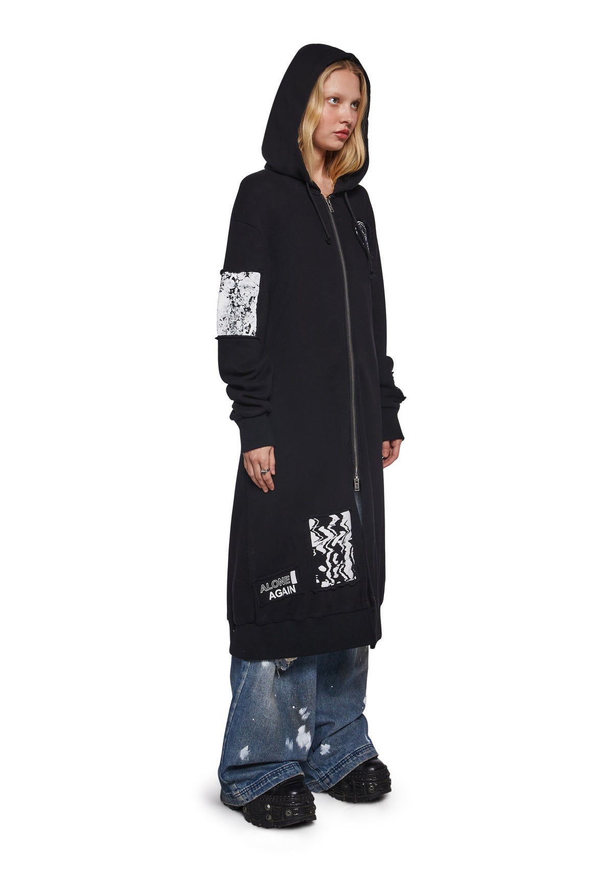 Diatonic Hoodie Duster With Patches