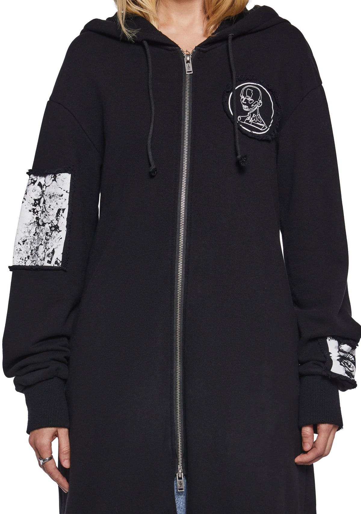 Diatonic Hoodie Duster With Patches