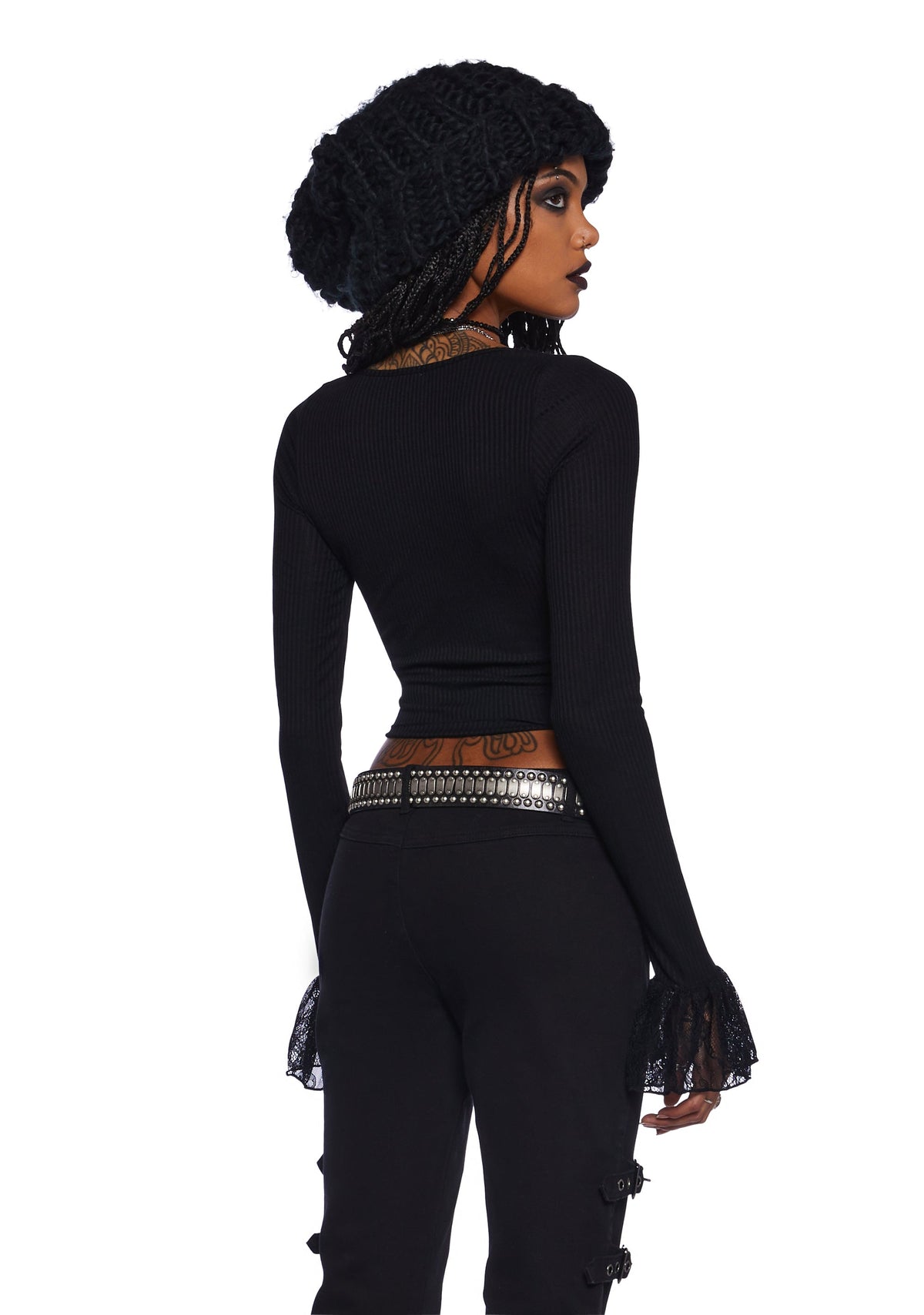 Shadowed Heart Long Sleeve Top
