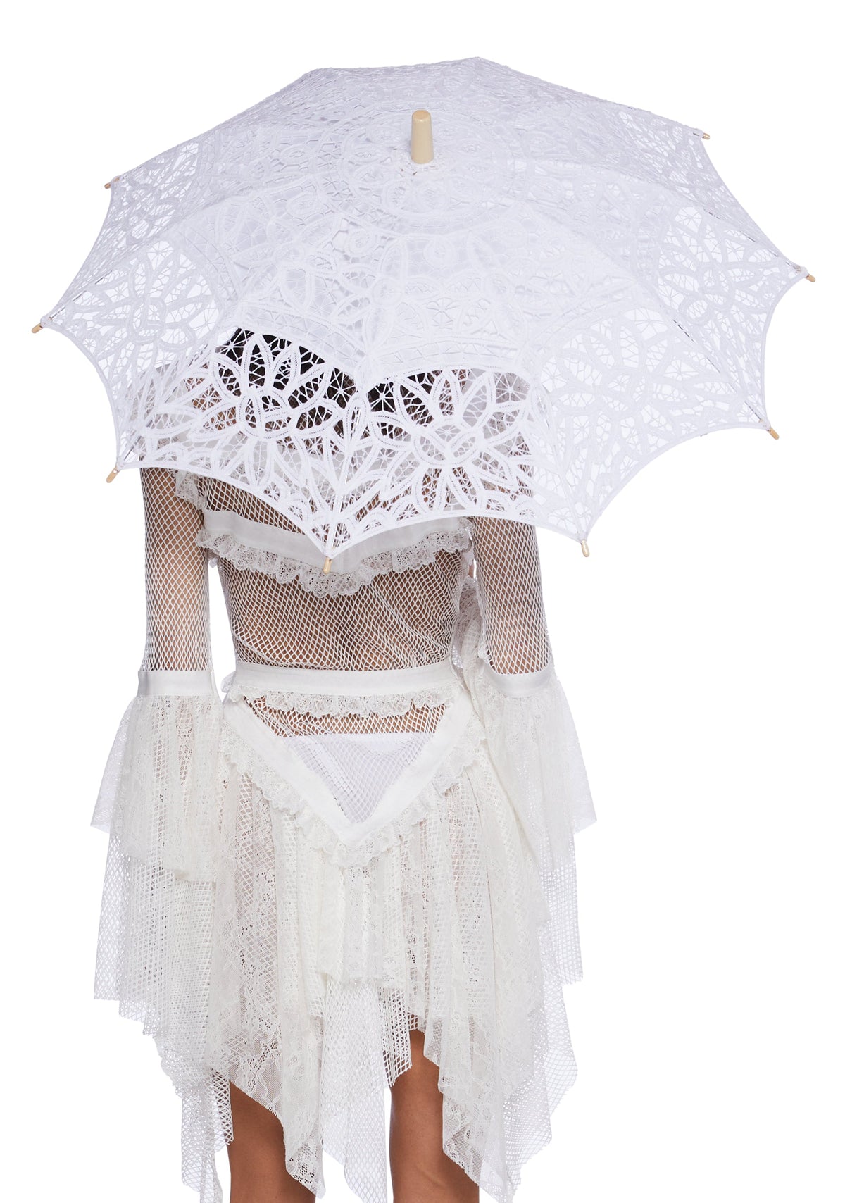 Hidden Oasis Parasol - White