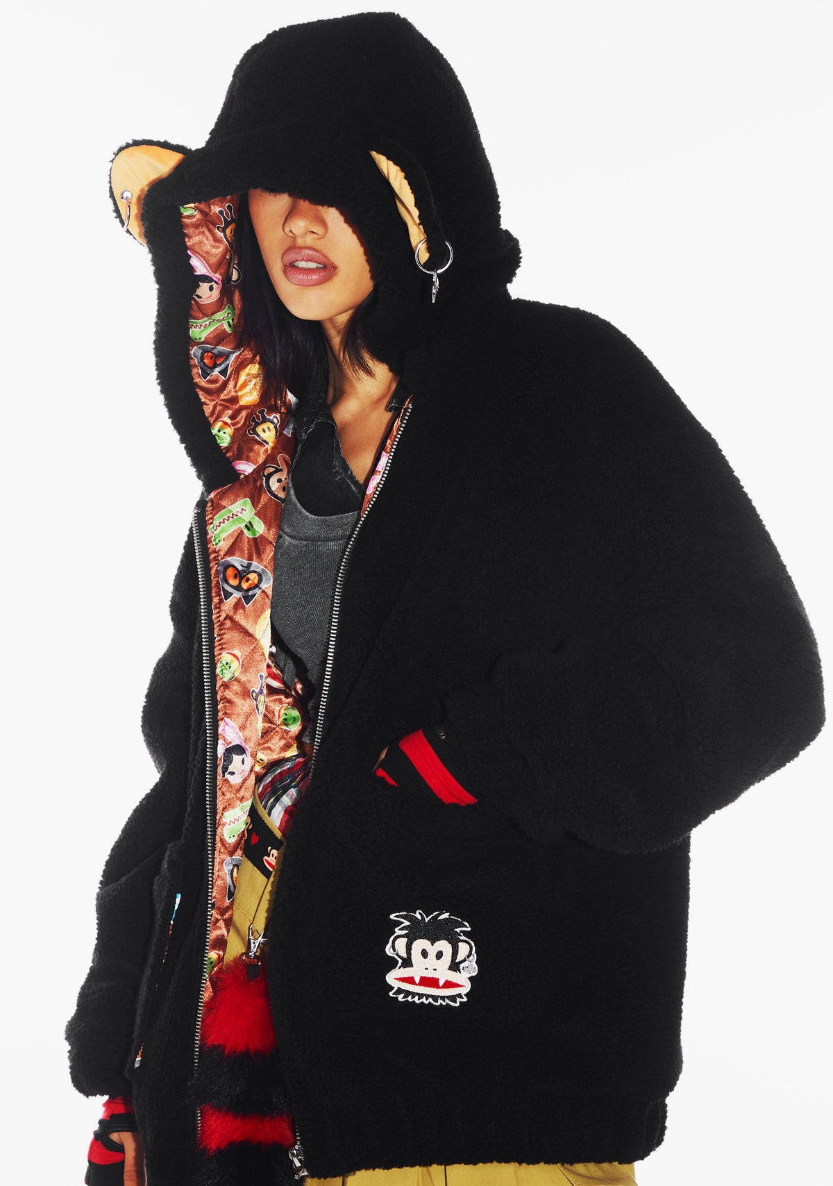 Rockstar Julius Hooded Sherpa Jacket