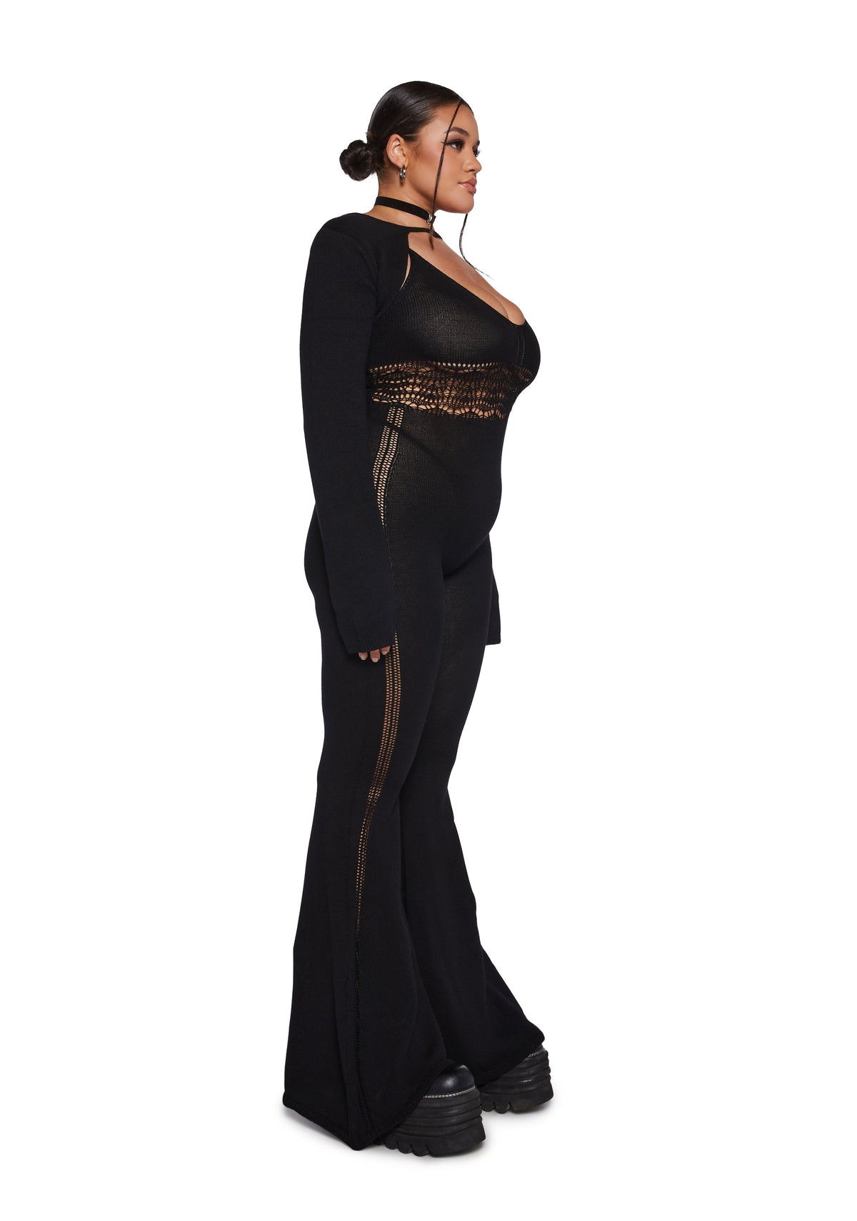 Sudden Silence Jumpsuit And Shrug Set