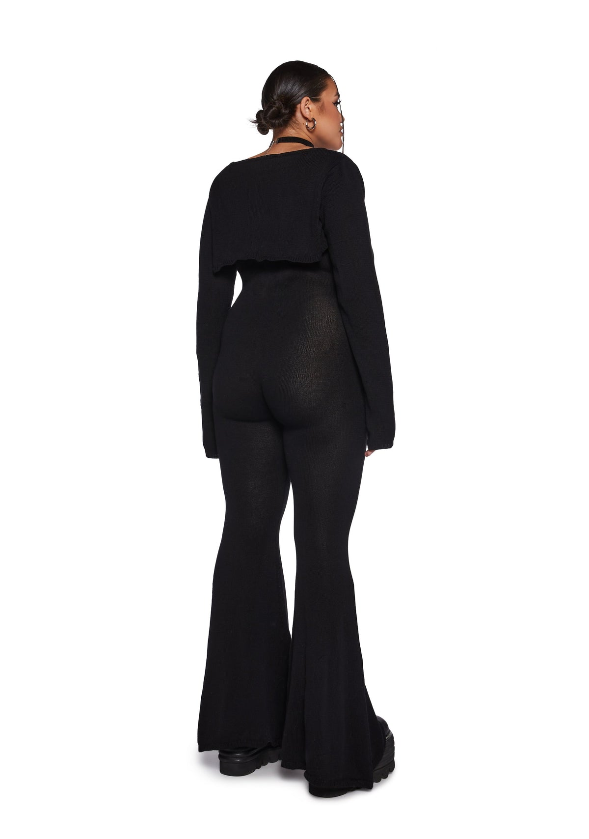 Sudden Silence Jumpsuit And Shrug Set