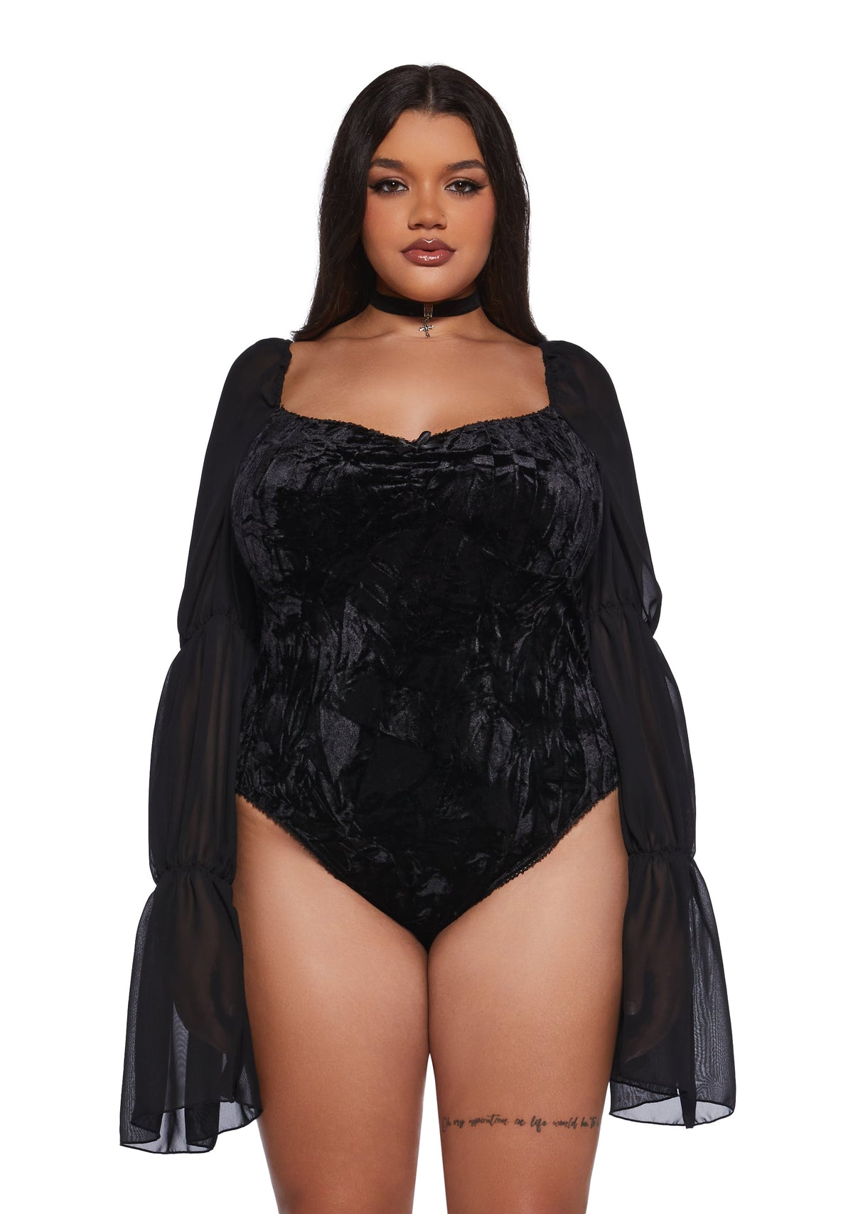 The Night We Met Velour Bodysuit