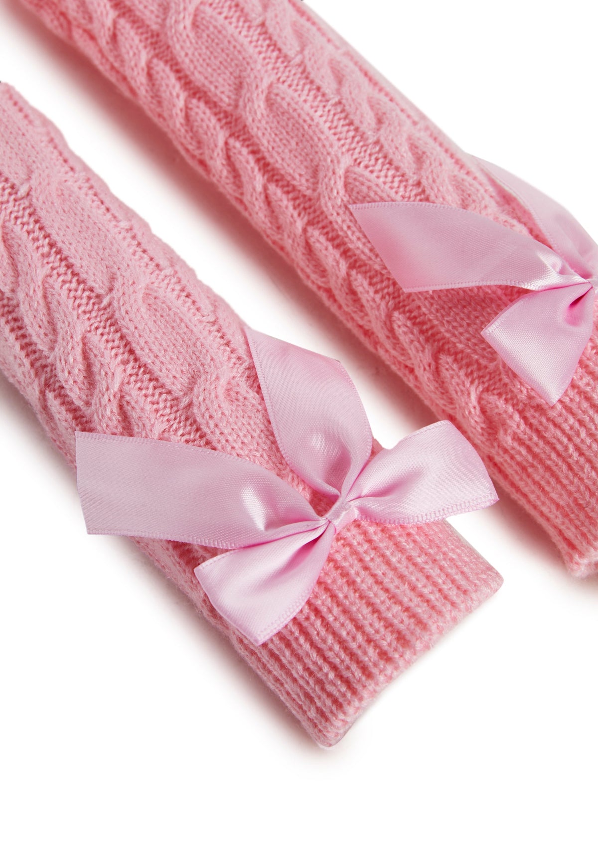 Cable Knit Fingerless Gloves
