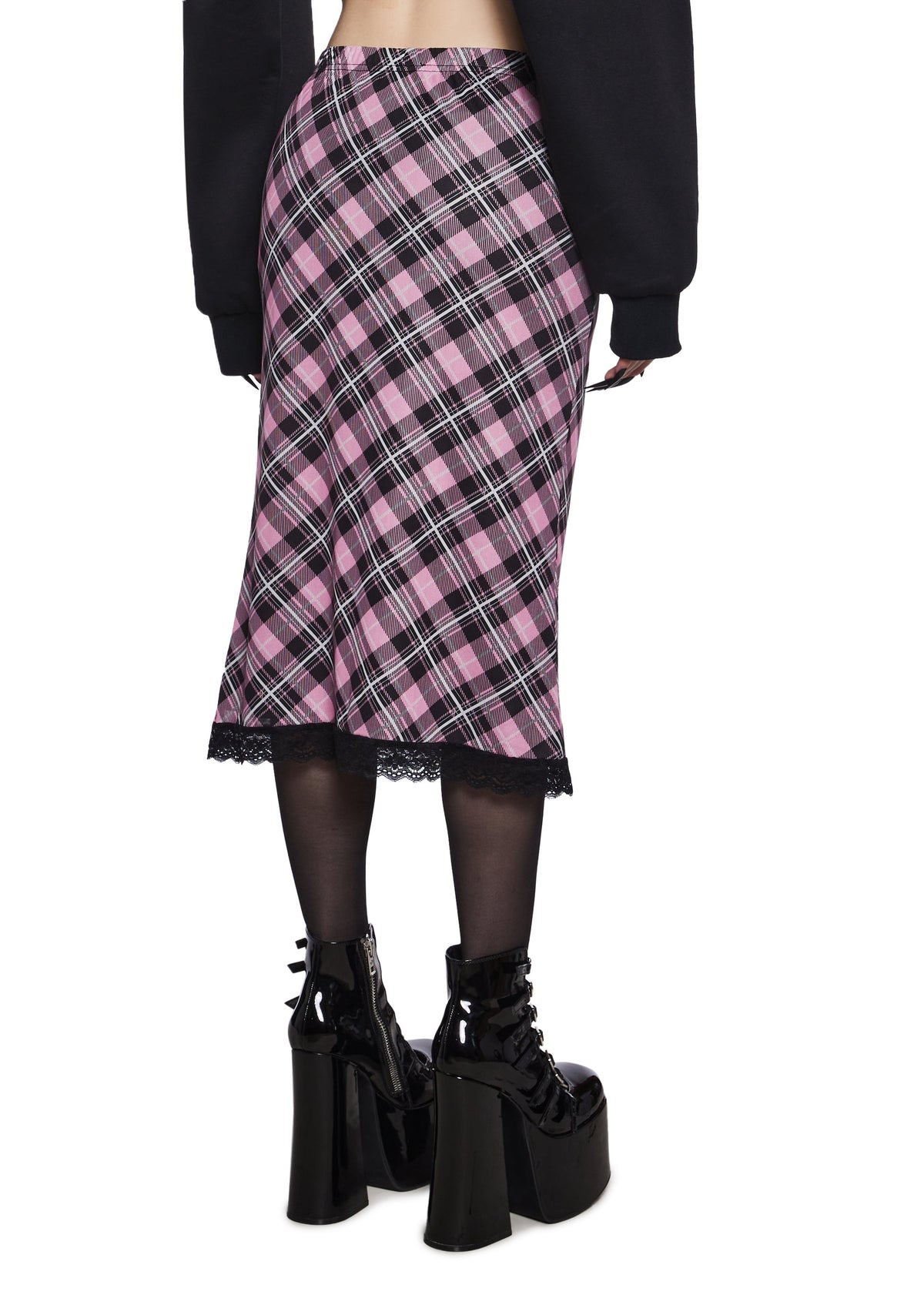 Mournful Cheer Mesh Midi Skirt