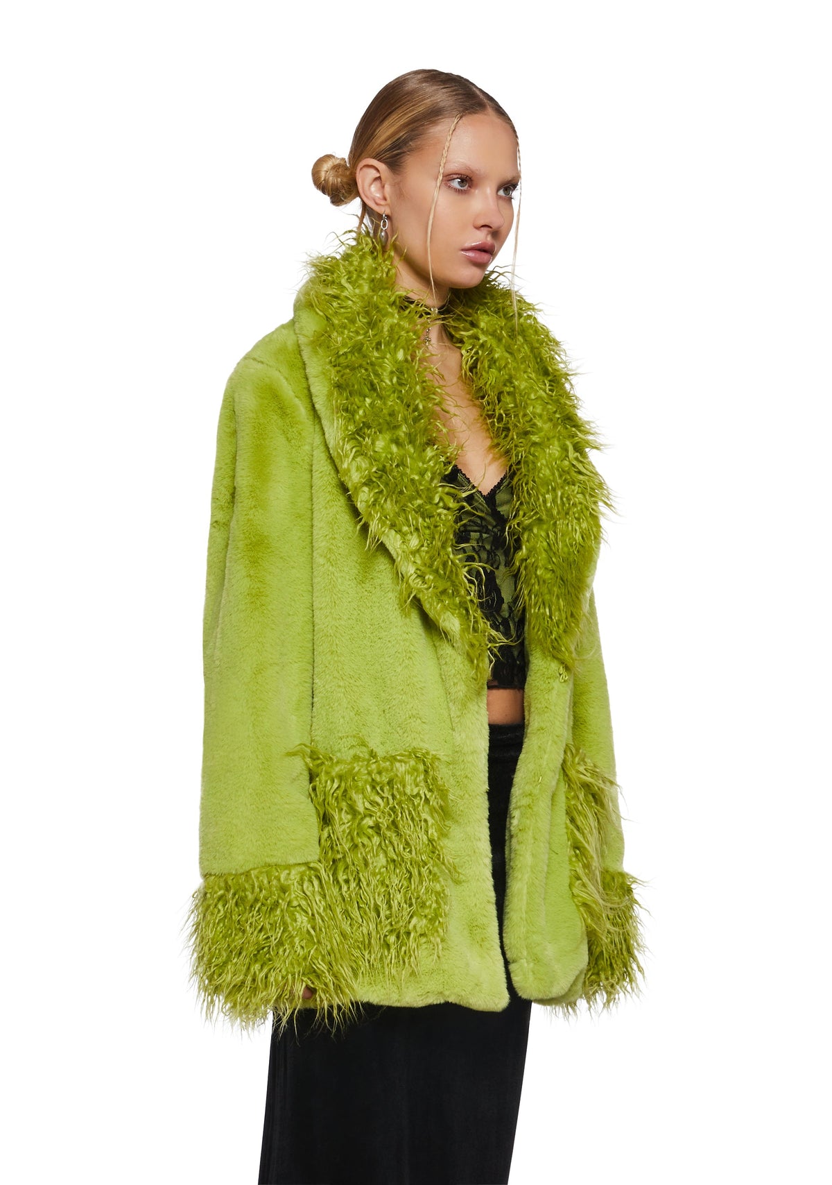 Hours And Hours Faux Fur Coat