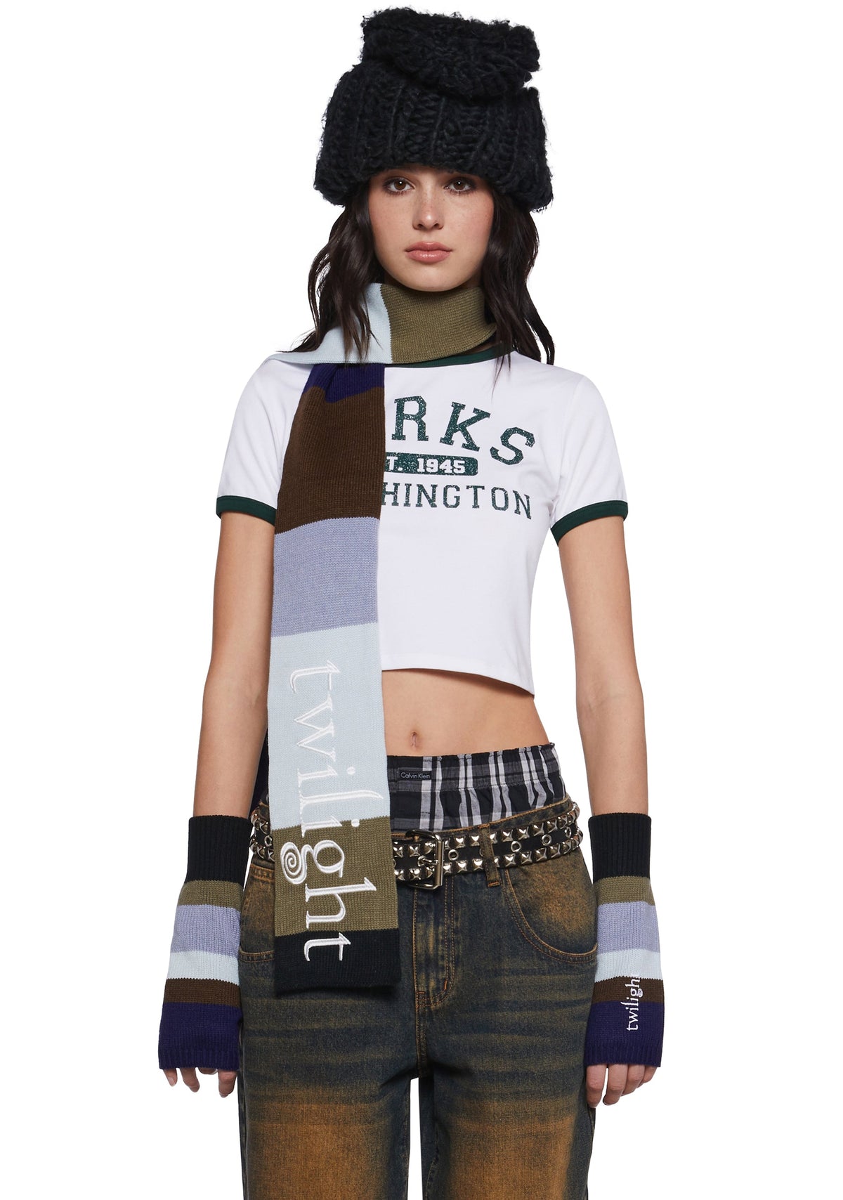 Premonitions Striped Arm Warmers
