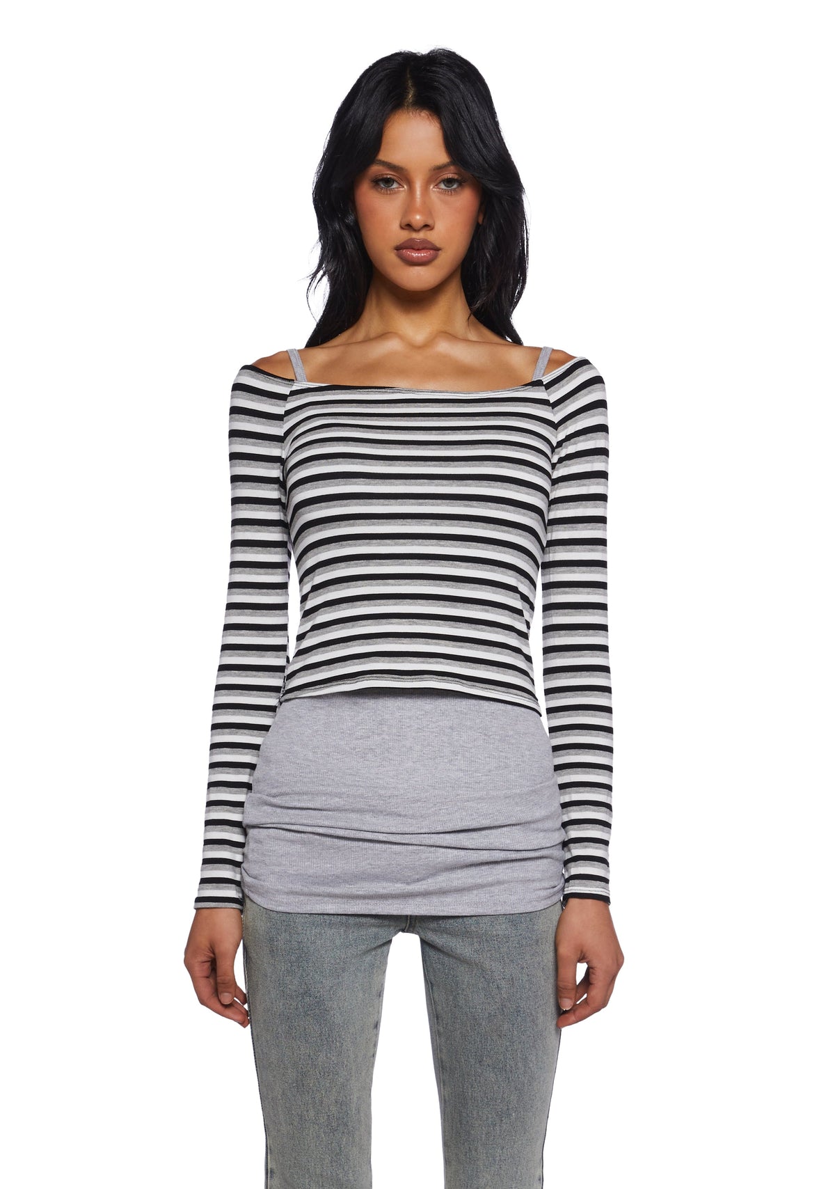 Trapeze Artist Off the Shoulder Top - Black