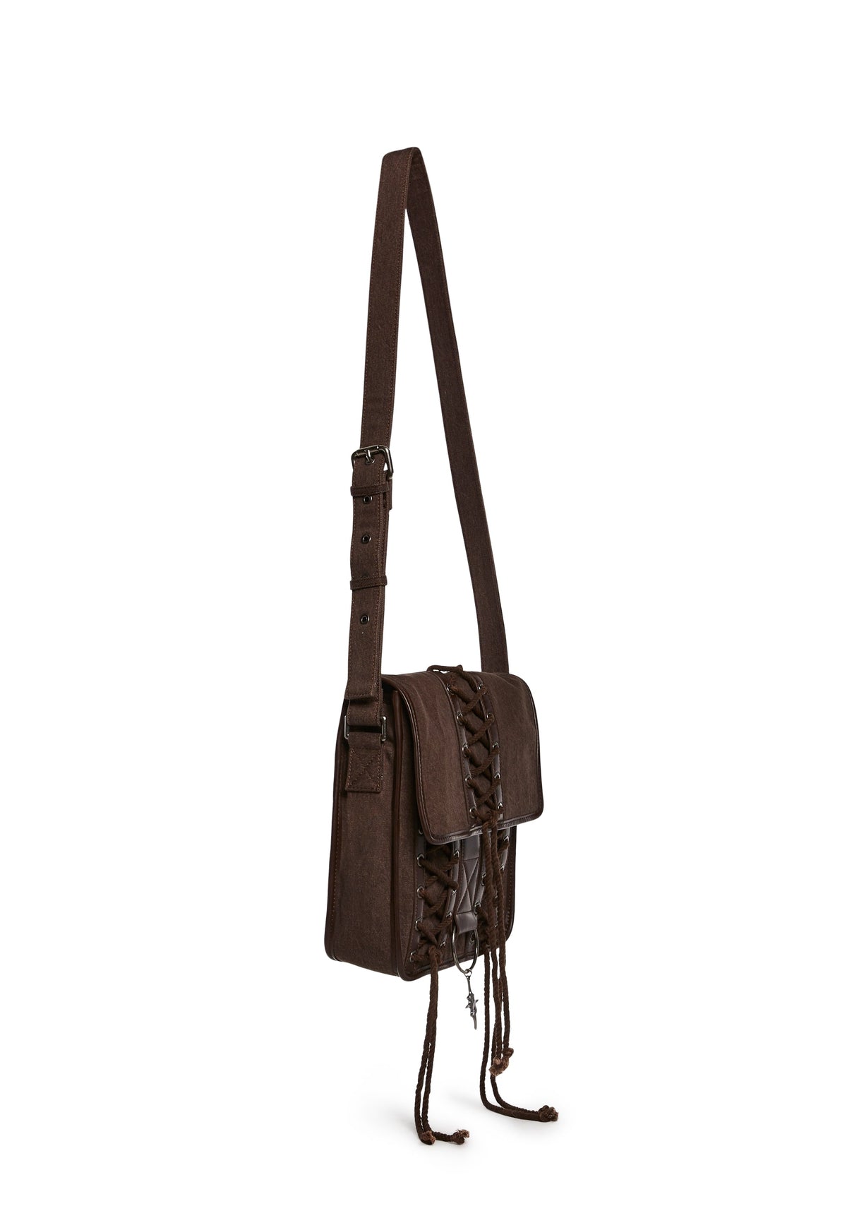 Warp Lace-Up Messenger Bag