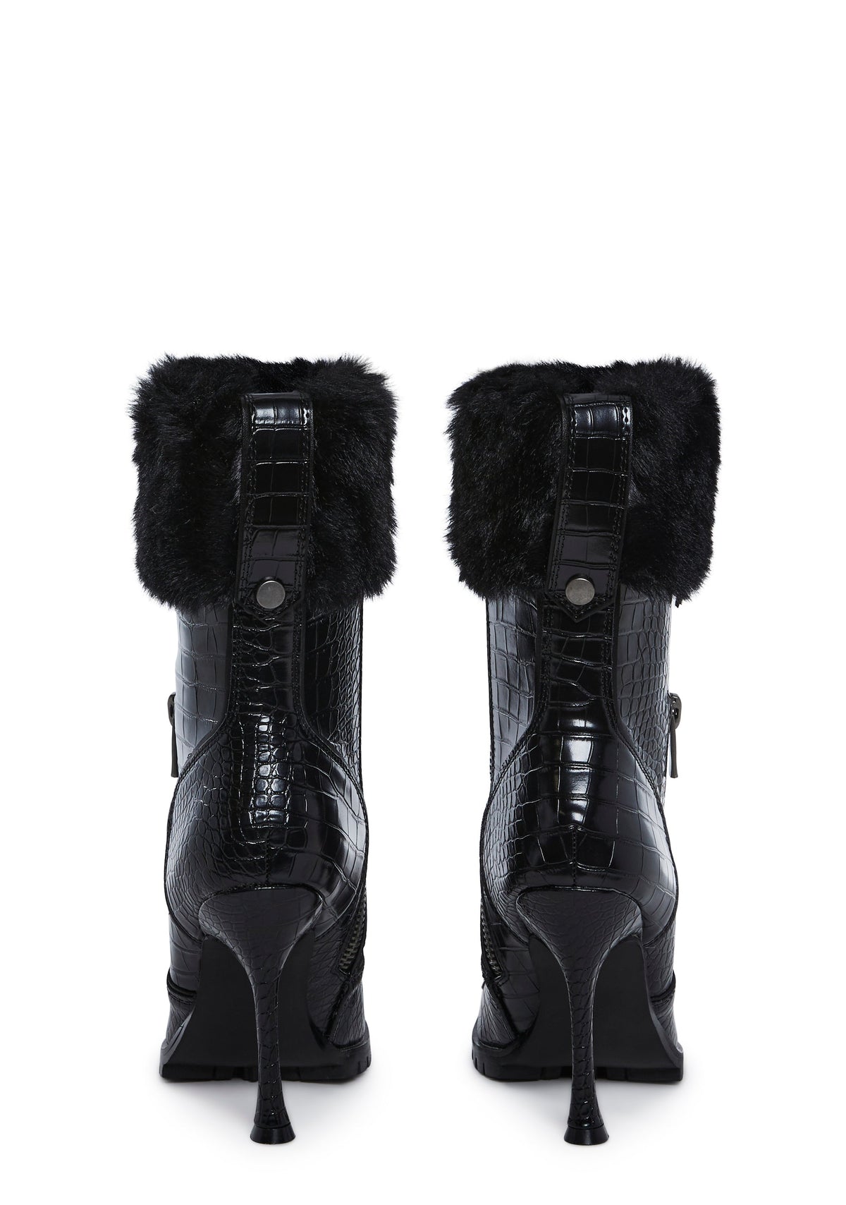 Call The Shots Heeled Boots - Black