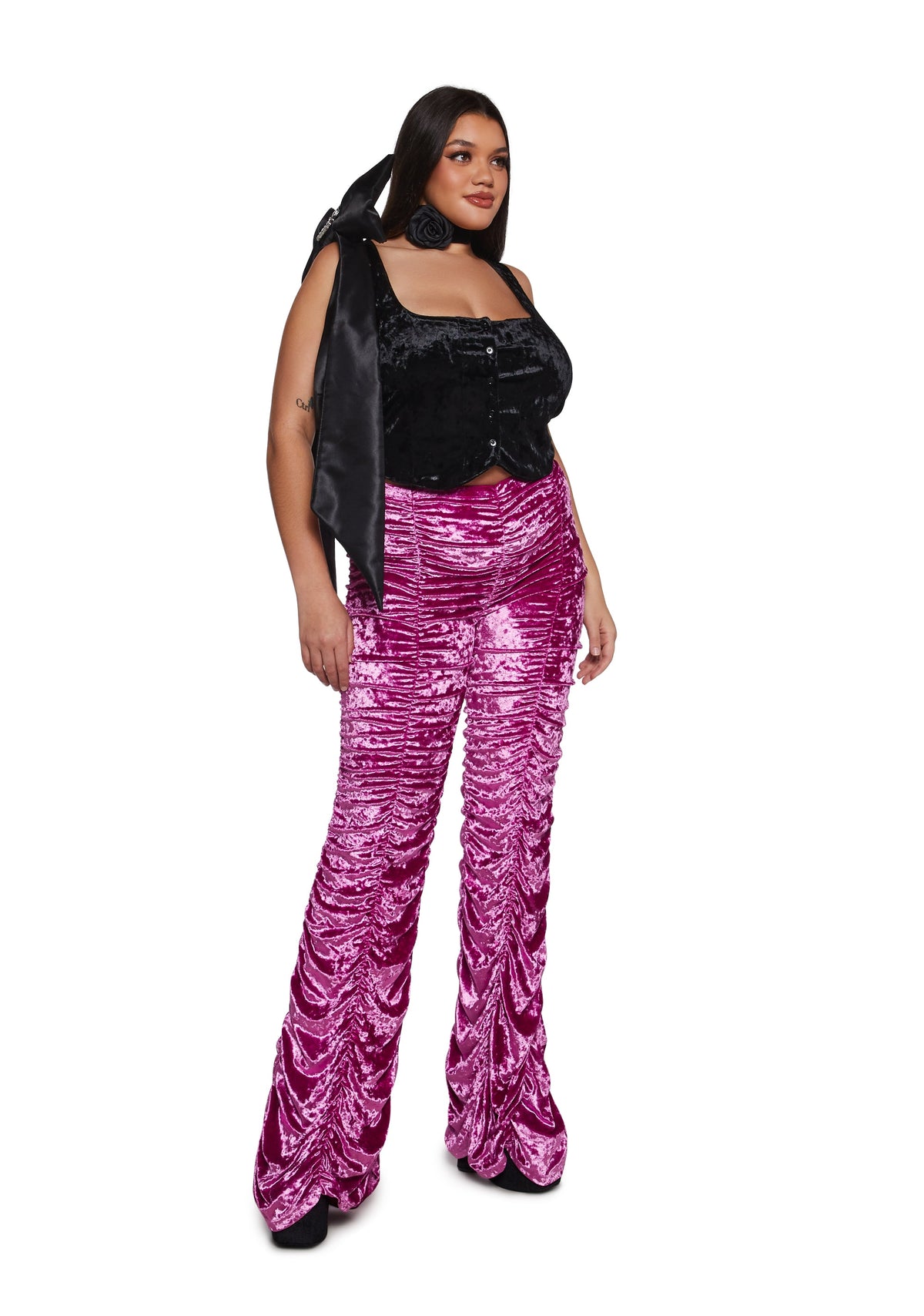 Lasso Babe Flare Pants - Velour