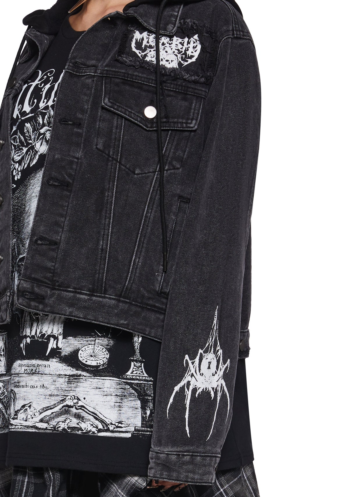 Fatal Hour Hooded Denim Jacket