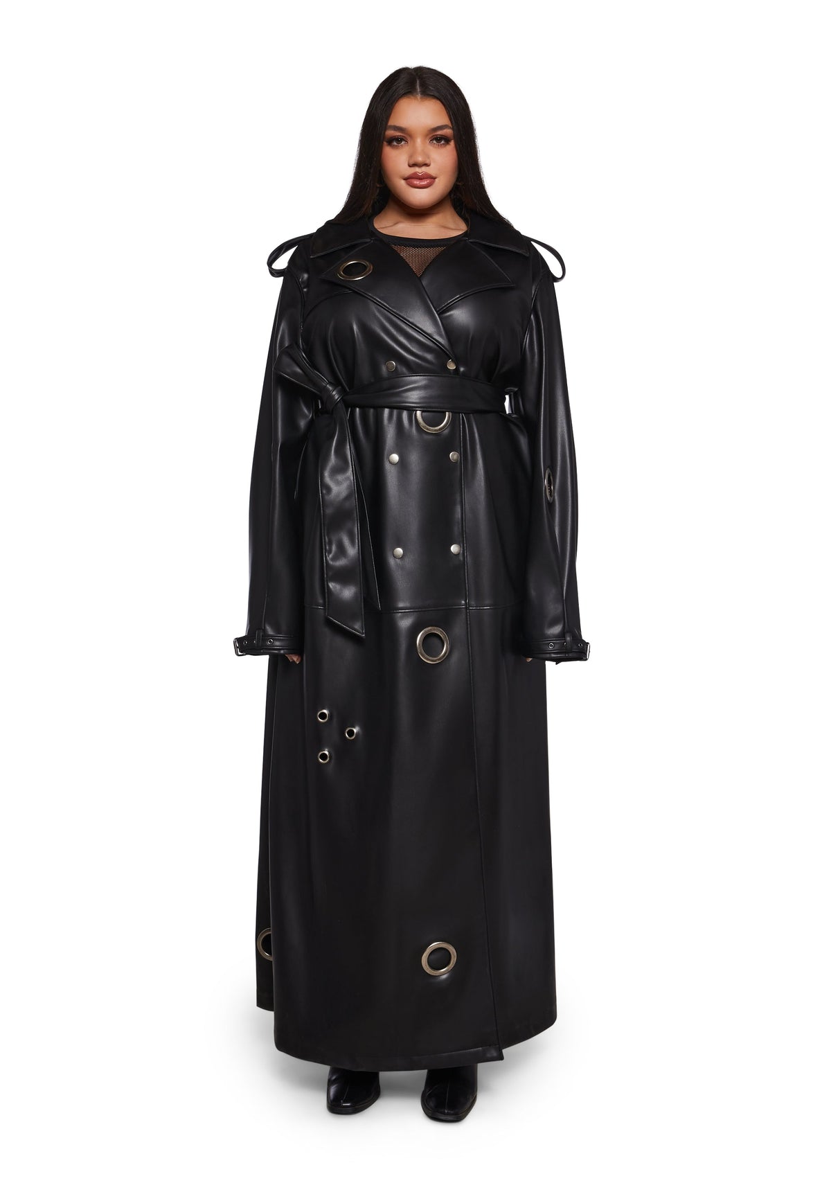 Misbehaving Motto Trench Coat