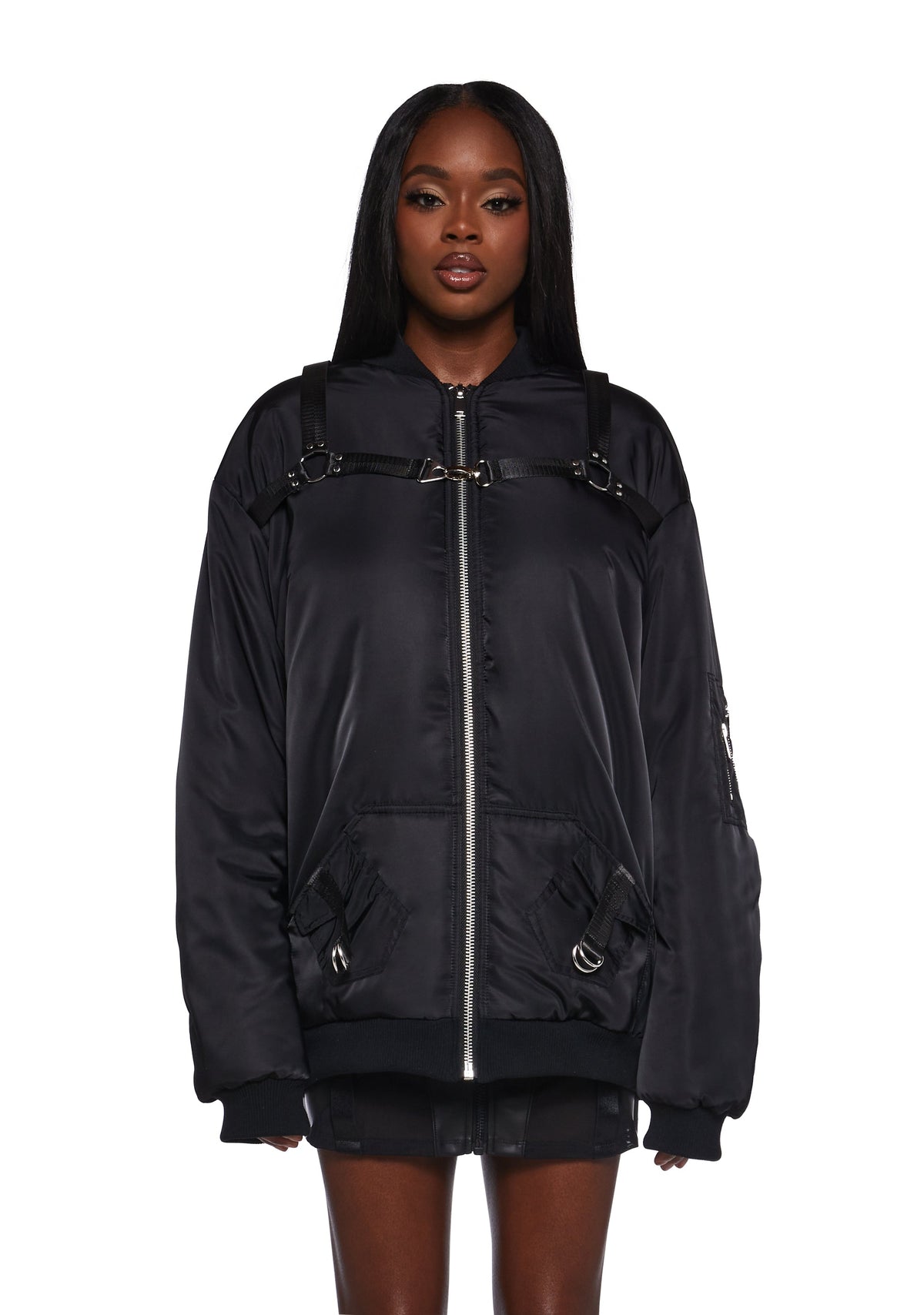 Baddie Undercover Oversized Bomber Jacket