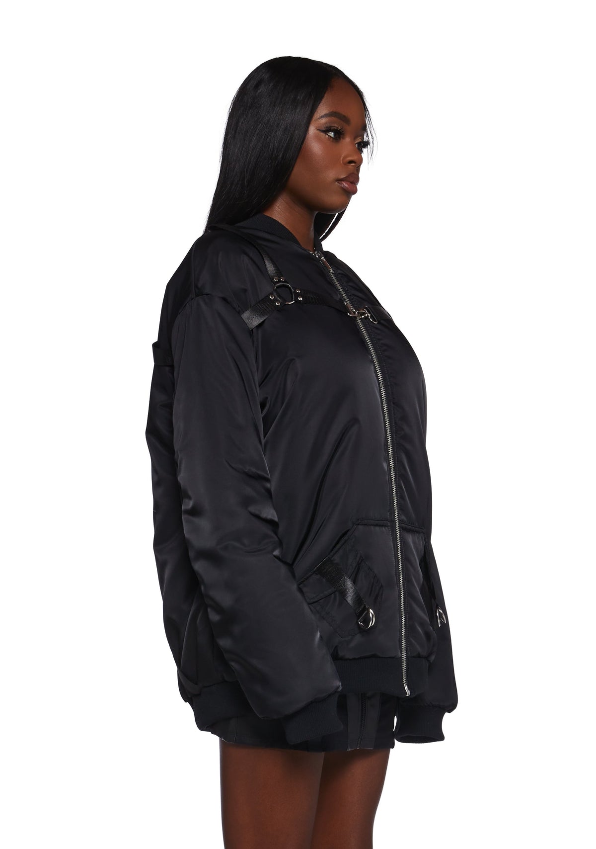 Baddie Undercover Oversized Bomber Jacket