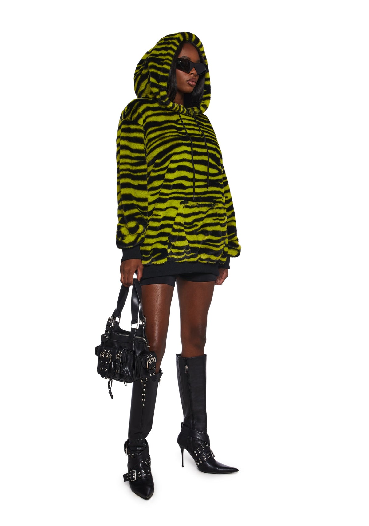 Wild Streak Faux Fur Hoodie