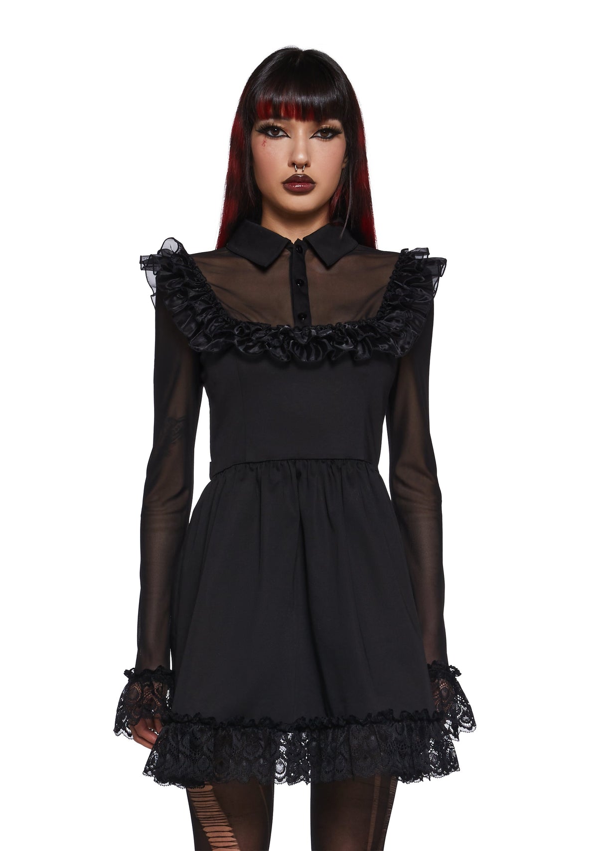 Macabre Fascination Mini Dress