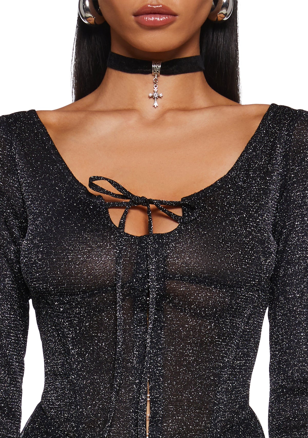Ball Drop Glitter Playsuit