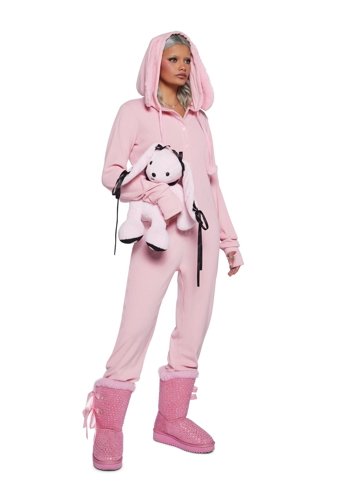 Your Snow Bunny Hooded Jumpsuit