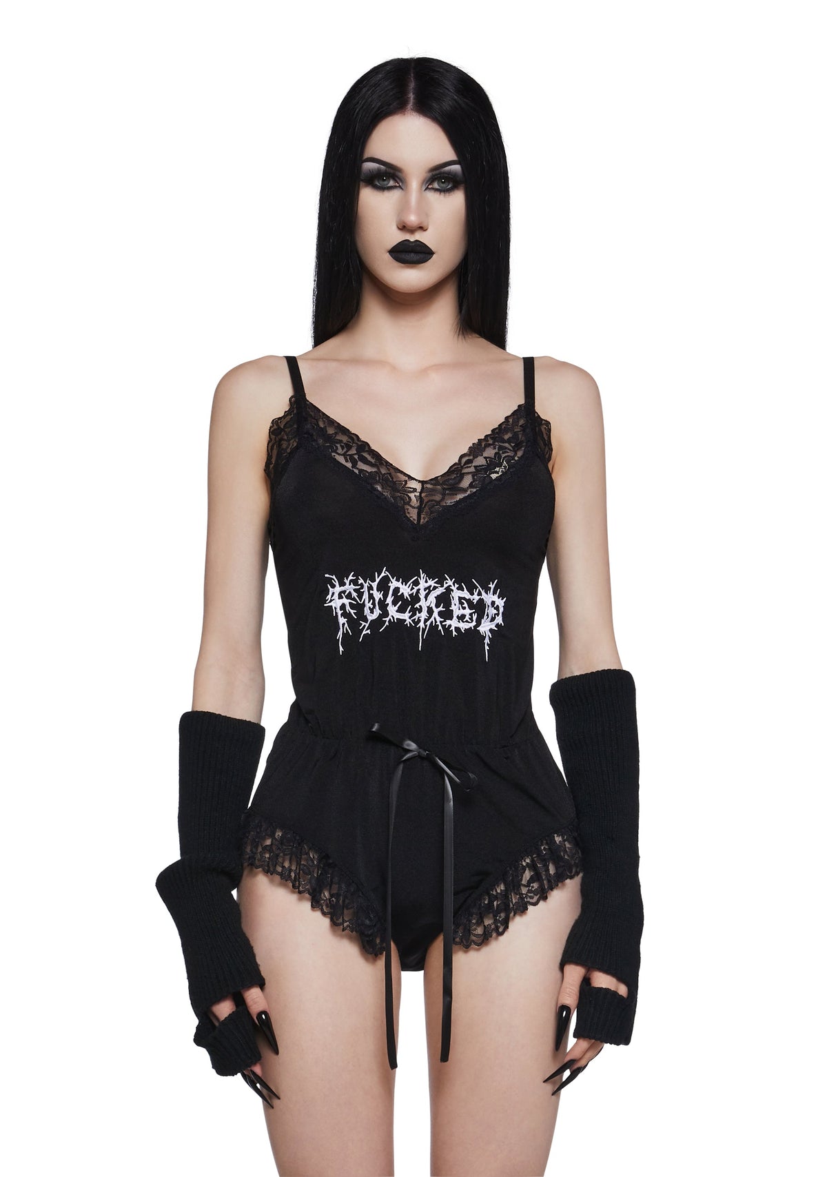 For Sure Embroidered Teddy