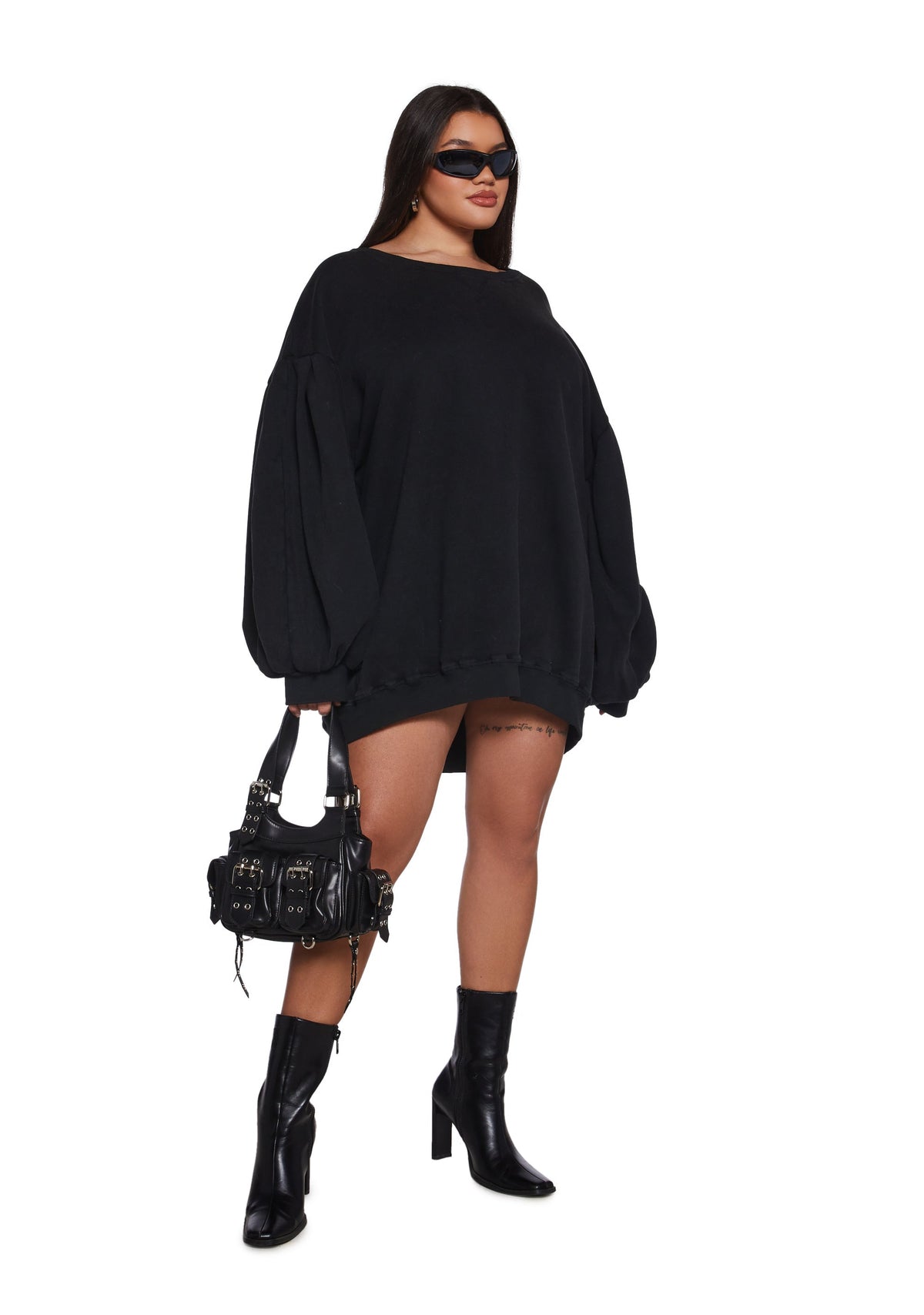 Thank You Next Sweatshirt Dress