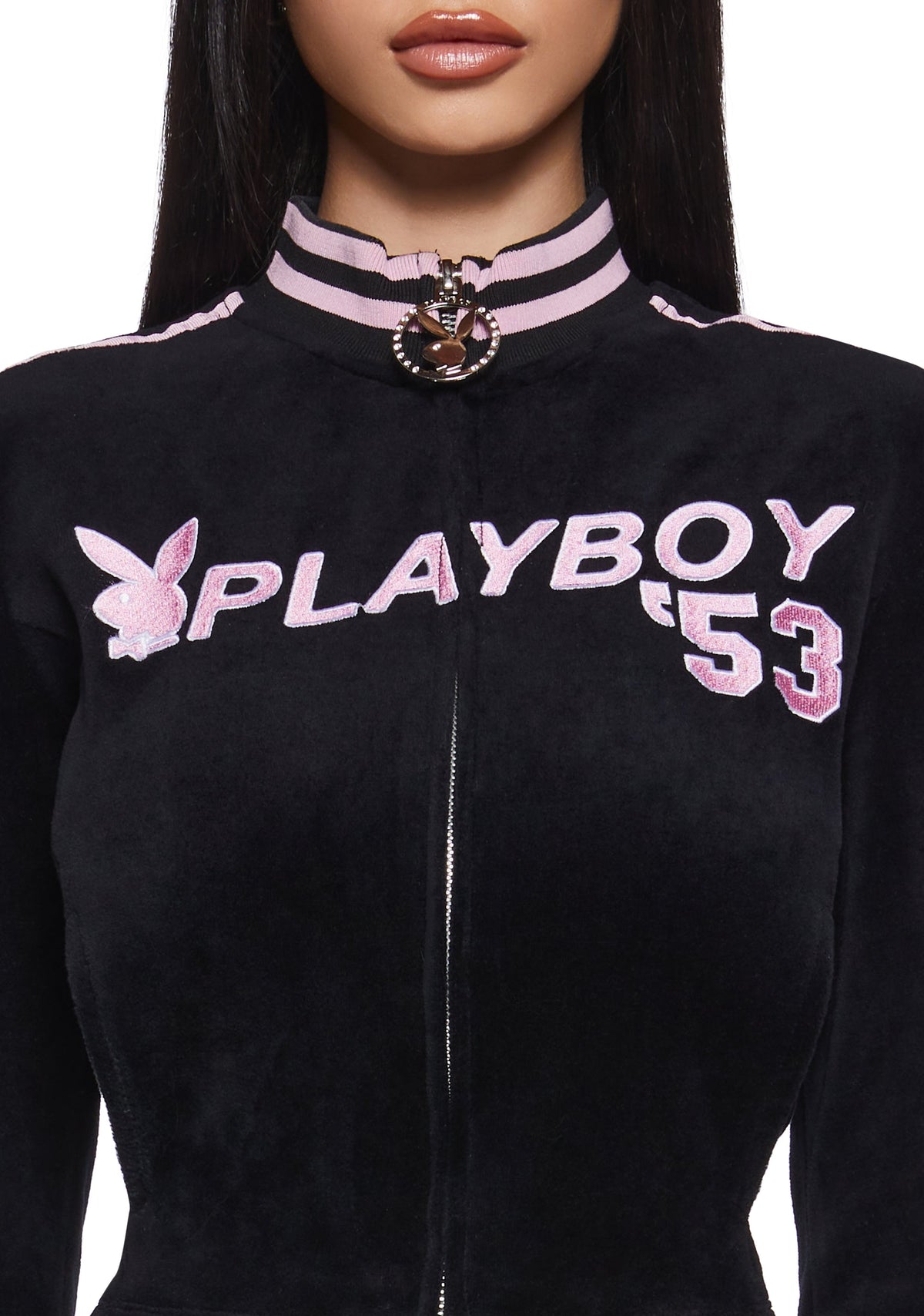 Leisurely Yours Velour Track Jacket