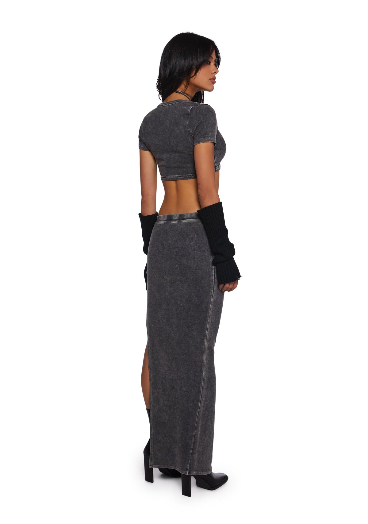Lust Pulse Skirt Set - Black