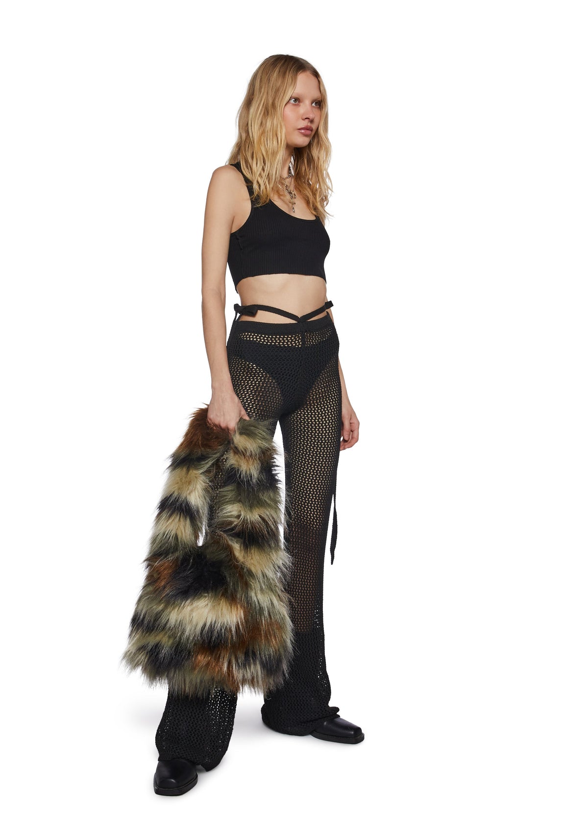 Wander Off Faux Fur Shoulder Bag