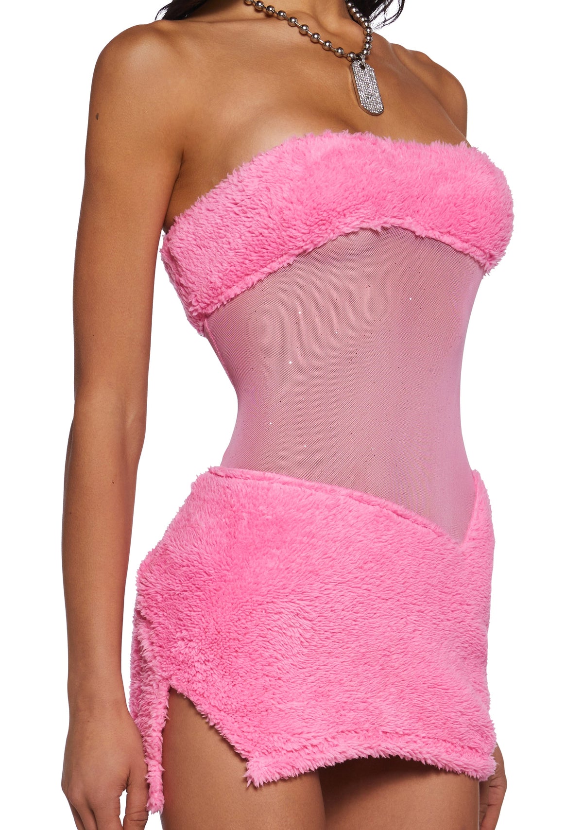 Call My Bluff Mini Dress - Pink