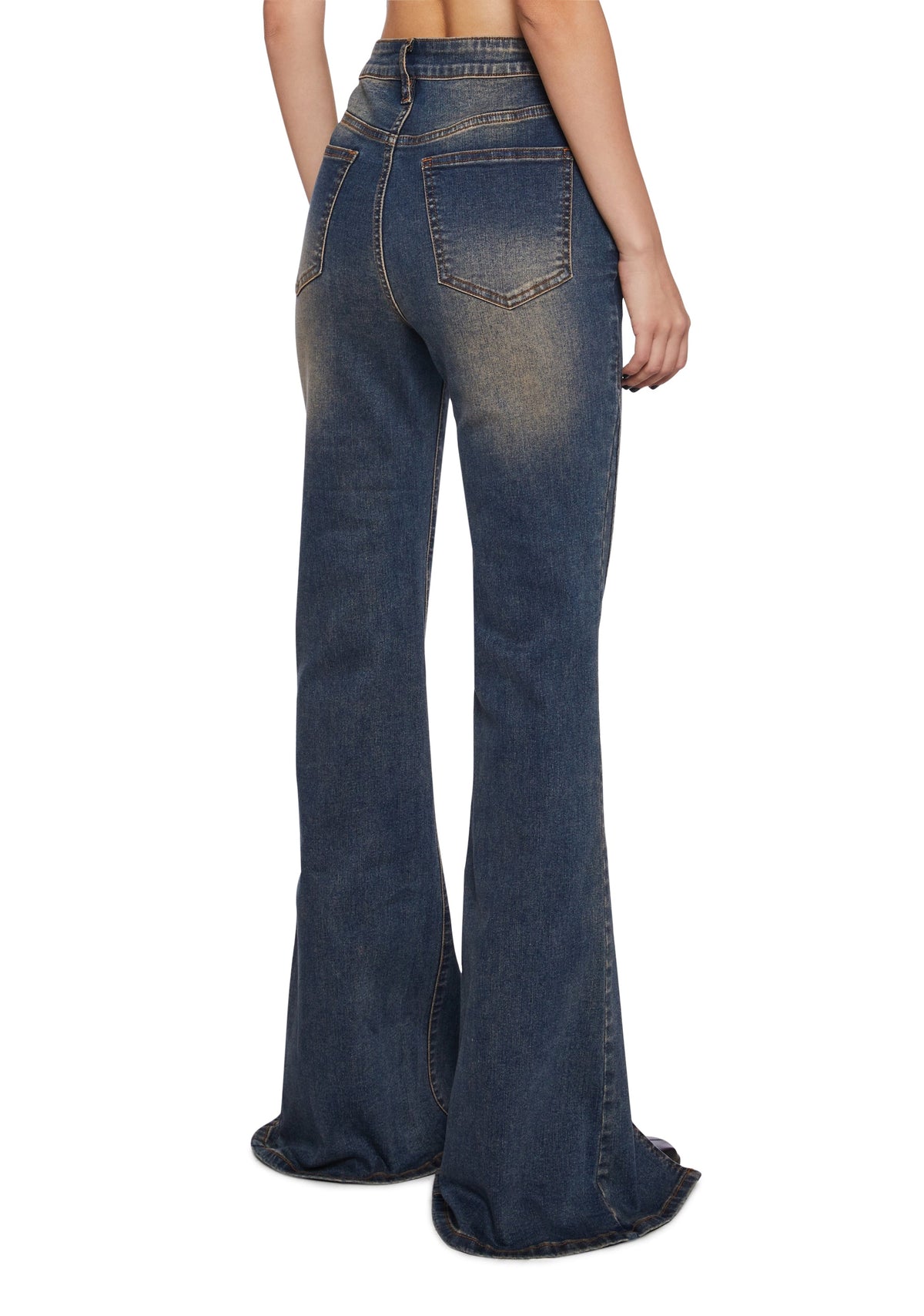 Tell Your Friends Split Hem Denim Jeans