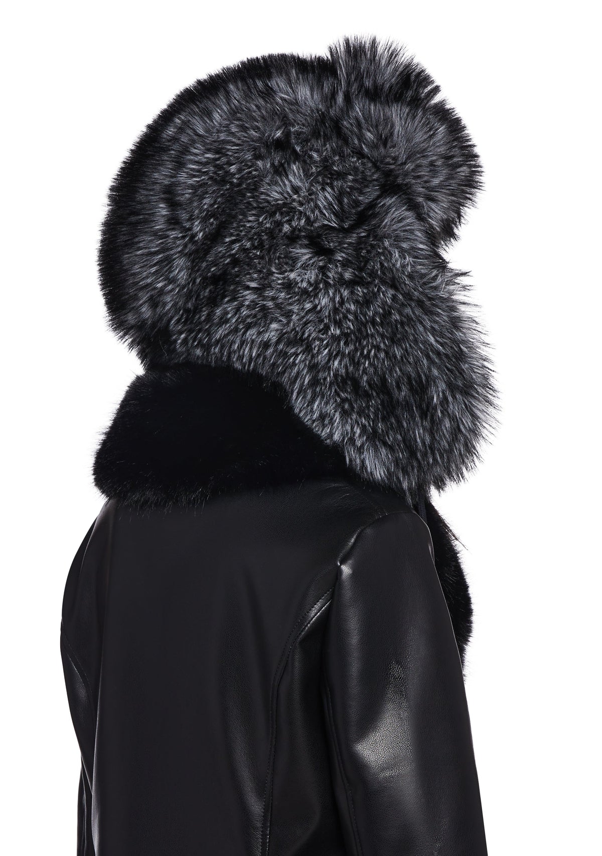 Clique Oversized Trapper Hat - Black
