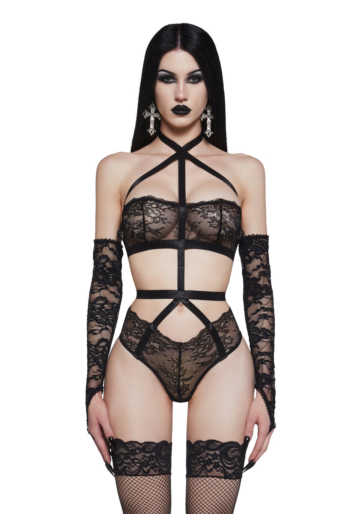 Shattered Lust Lace Bodysuit