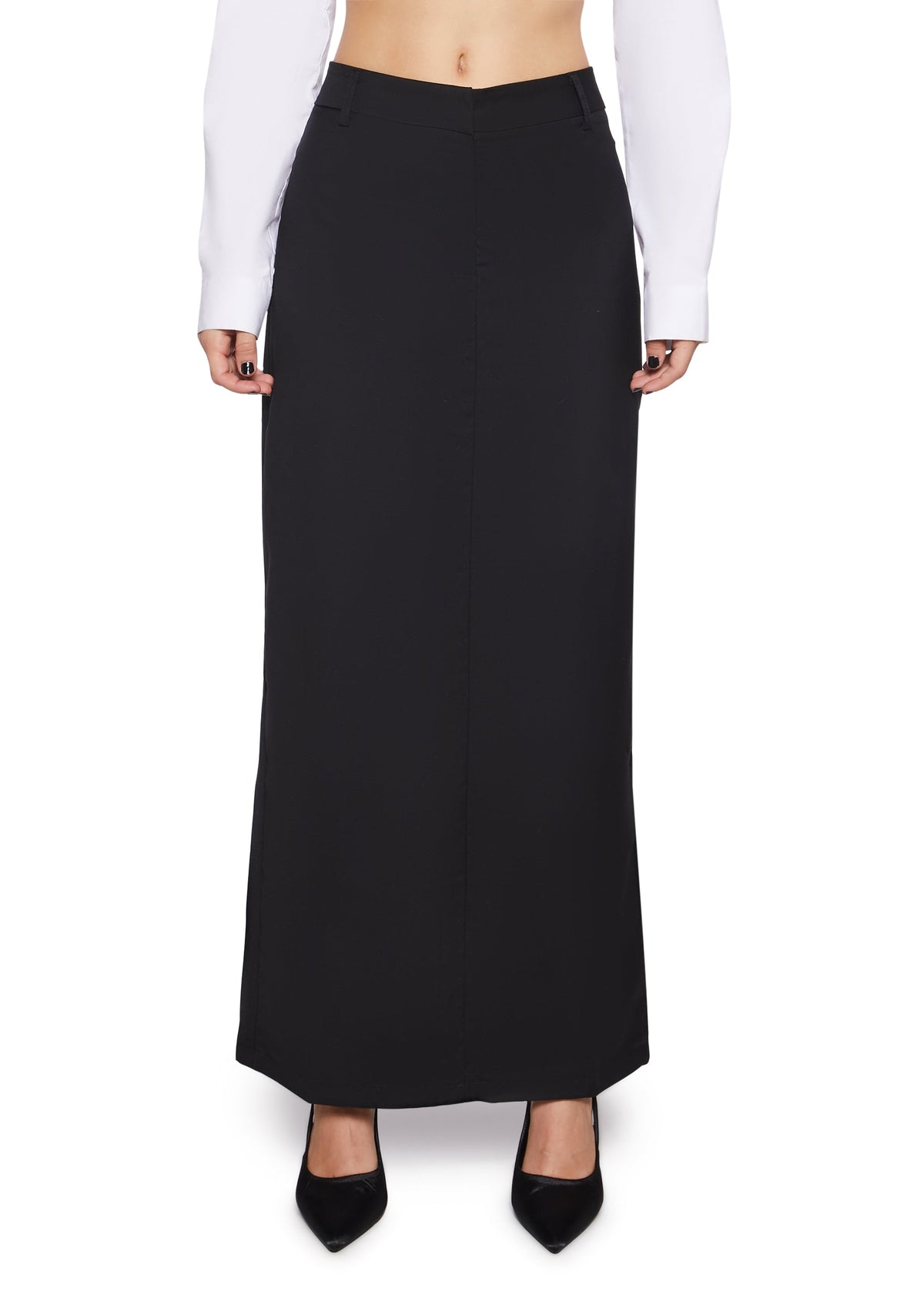 Executive Suite Maxi Skirt - Black