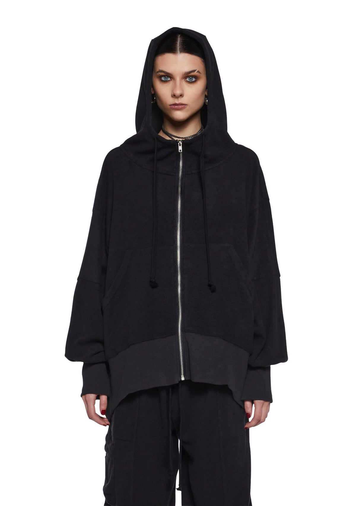 Club Kid Stare Zip-Up Hoodie