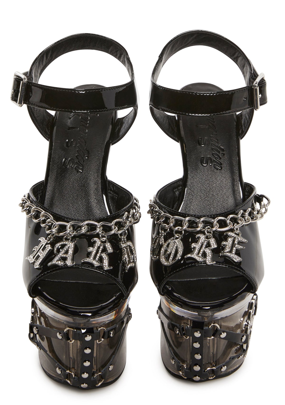 Hardcore Lucite Platform Heels