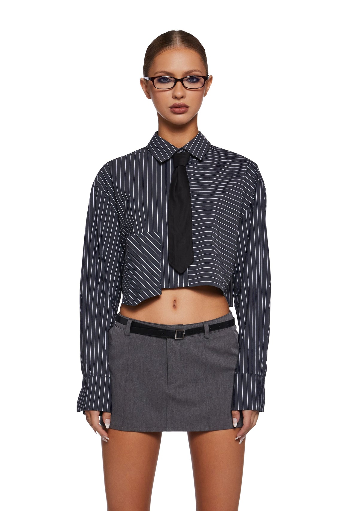 Office Hours Button Up Shirt - Gray