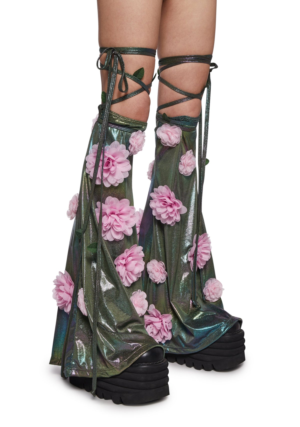 Electric Bloom Leg Warmers