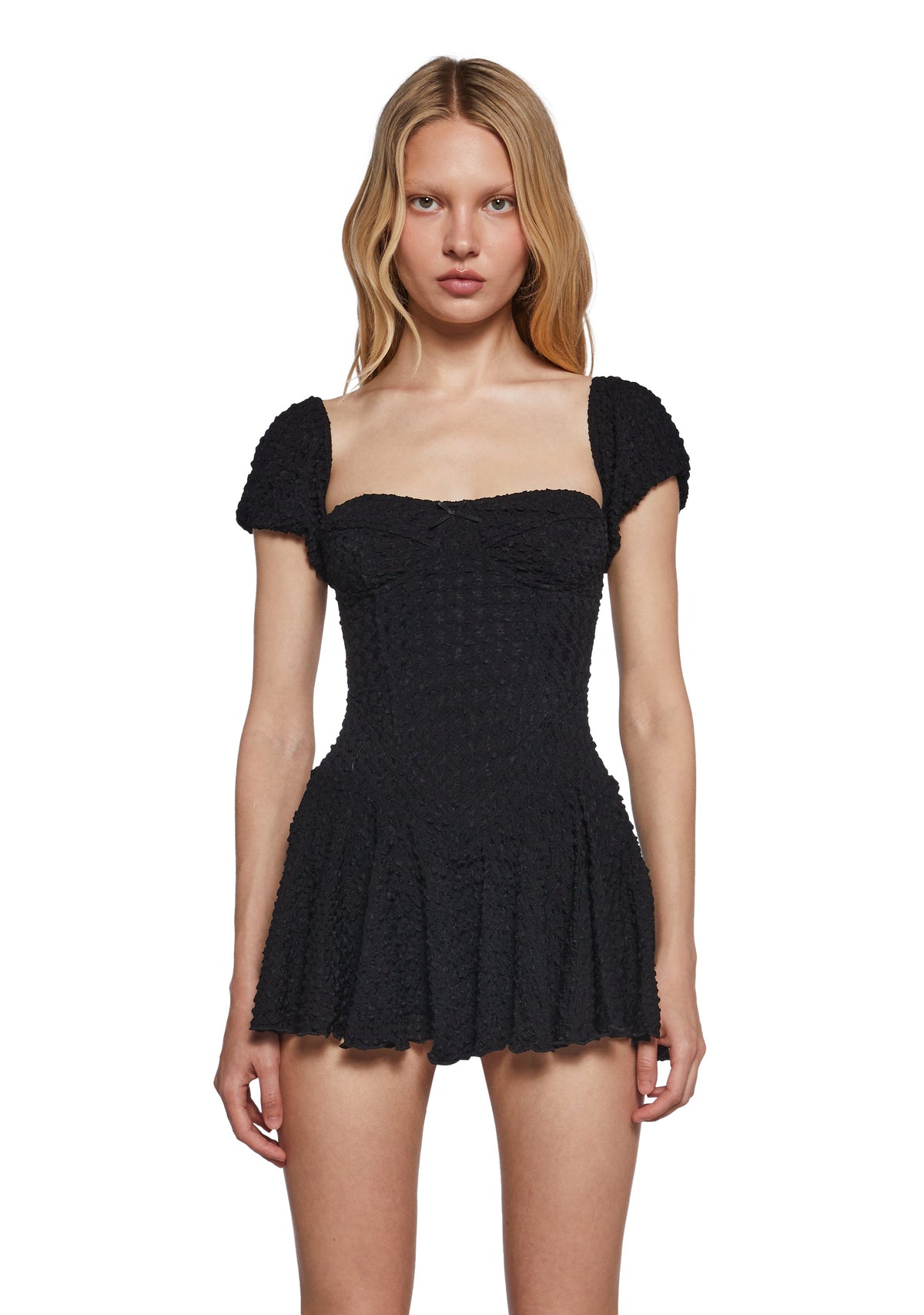 Blind Date Fit N’ Flare Dress - Black