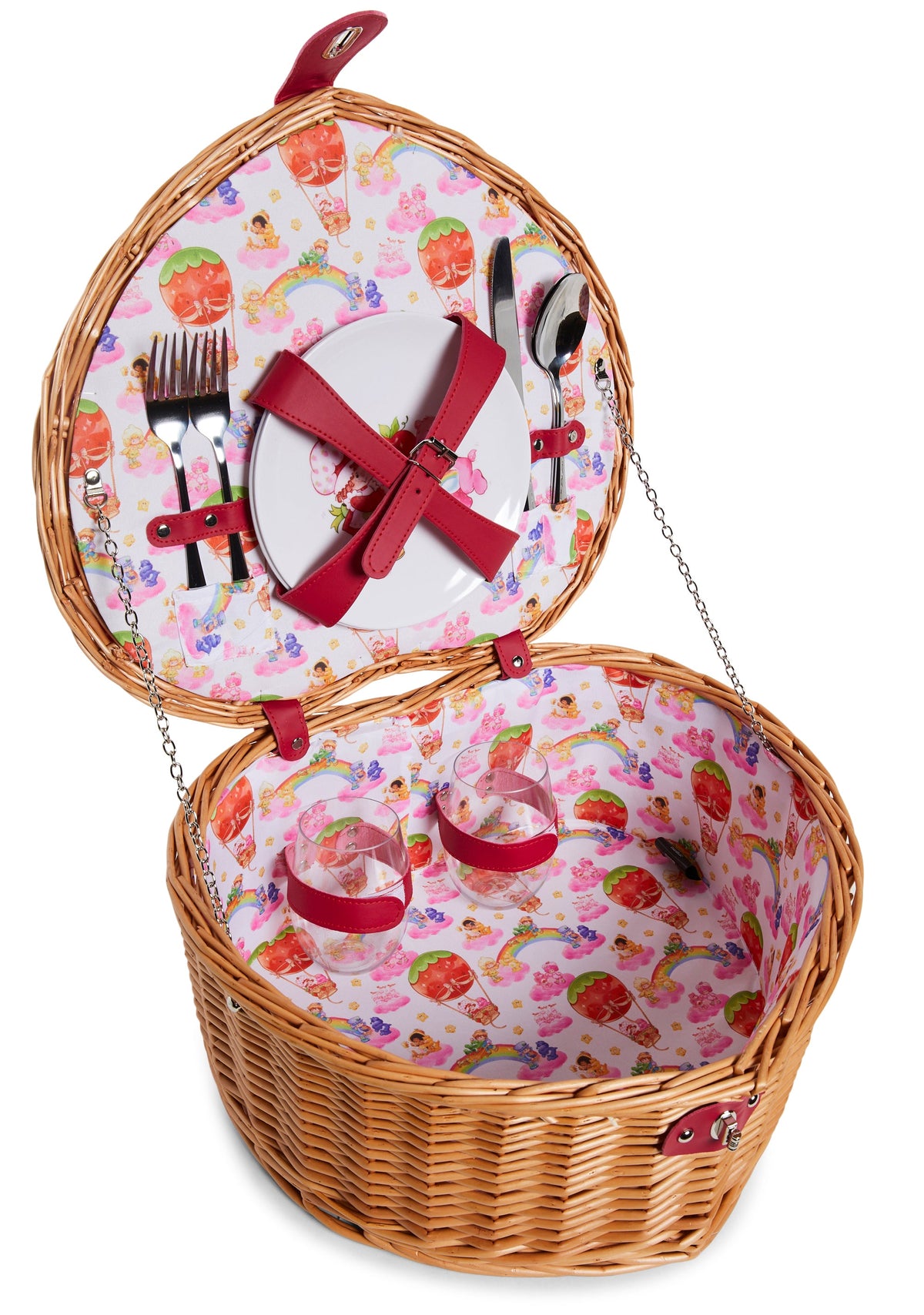 Sweet Sharing Heart Picnic Basket