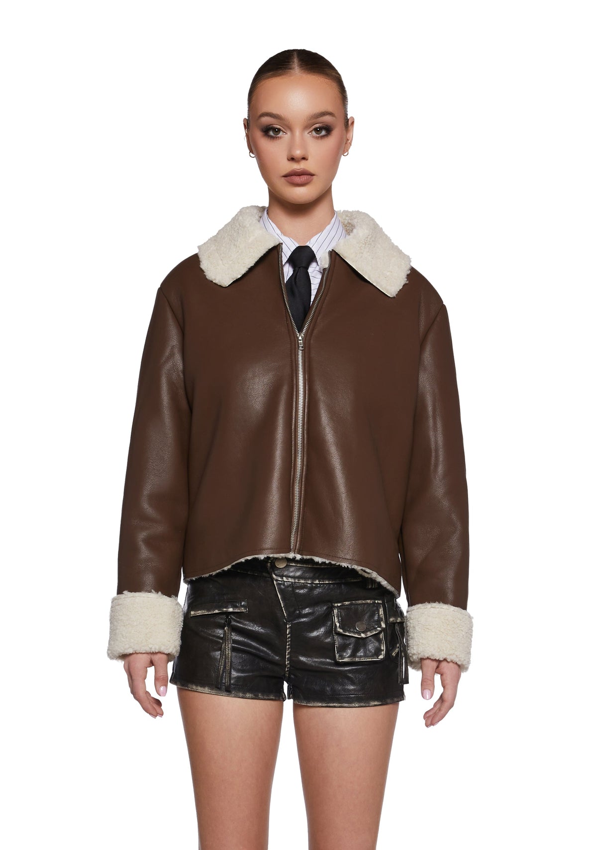 Spitfire Romance Vegan Leather Coat