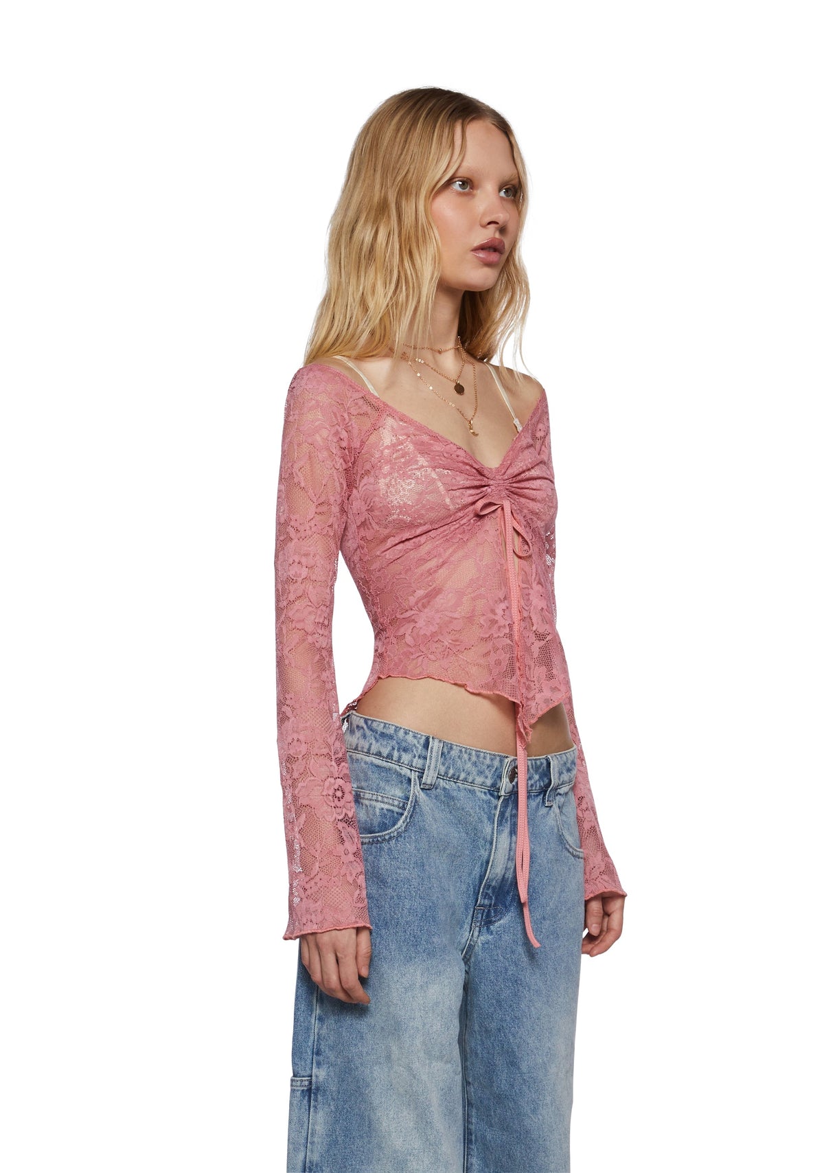 Call It Dreaming Long Sleeve Top - Pink